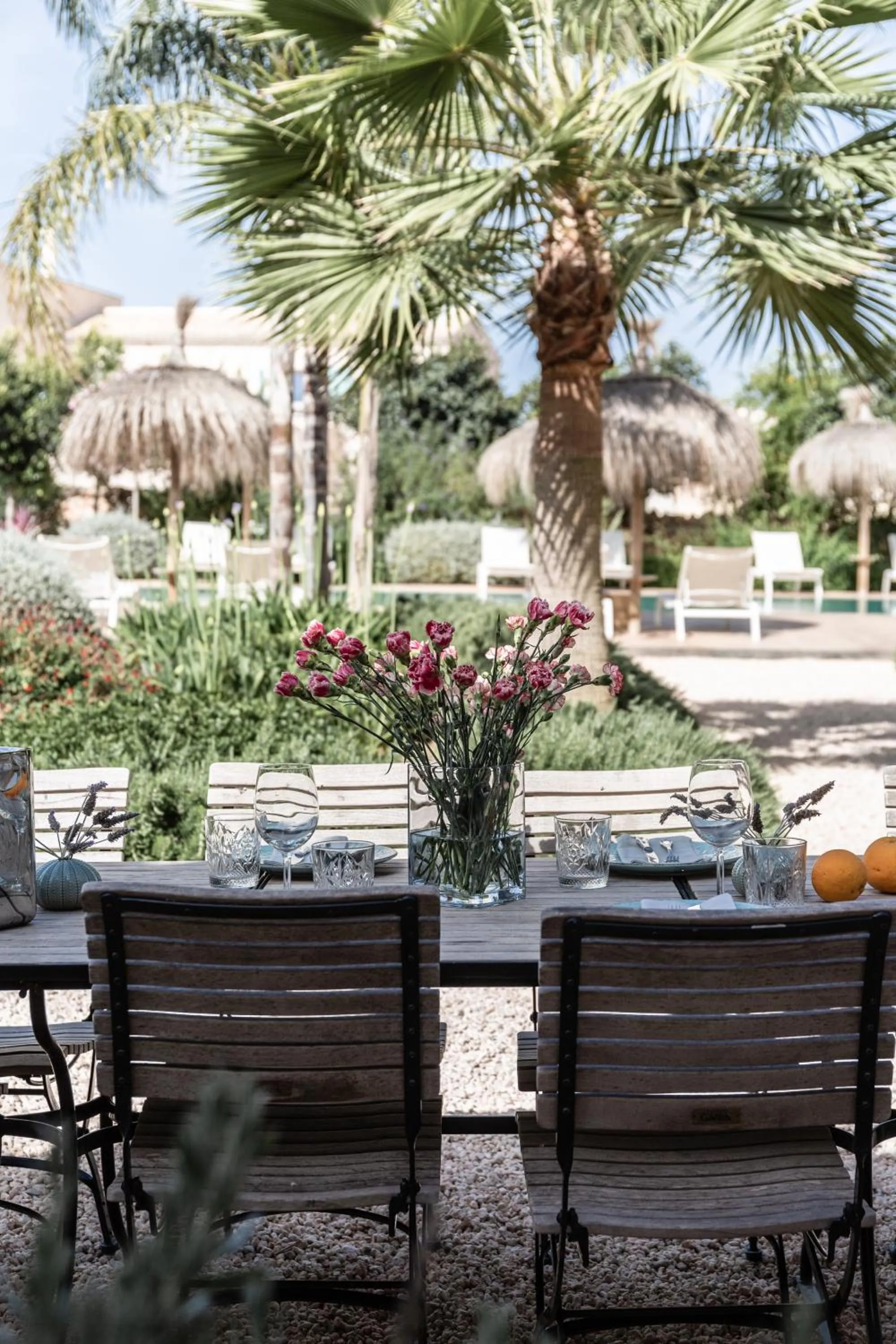 Garden view in Can Sull