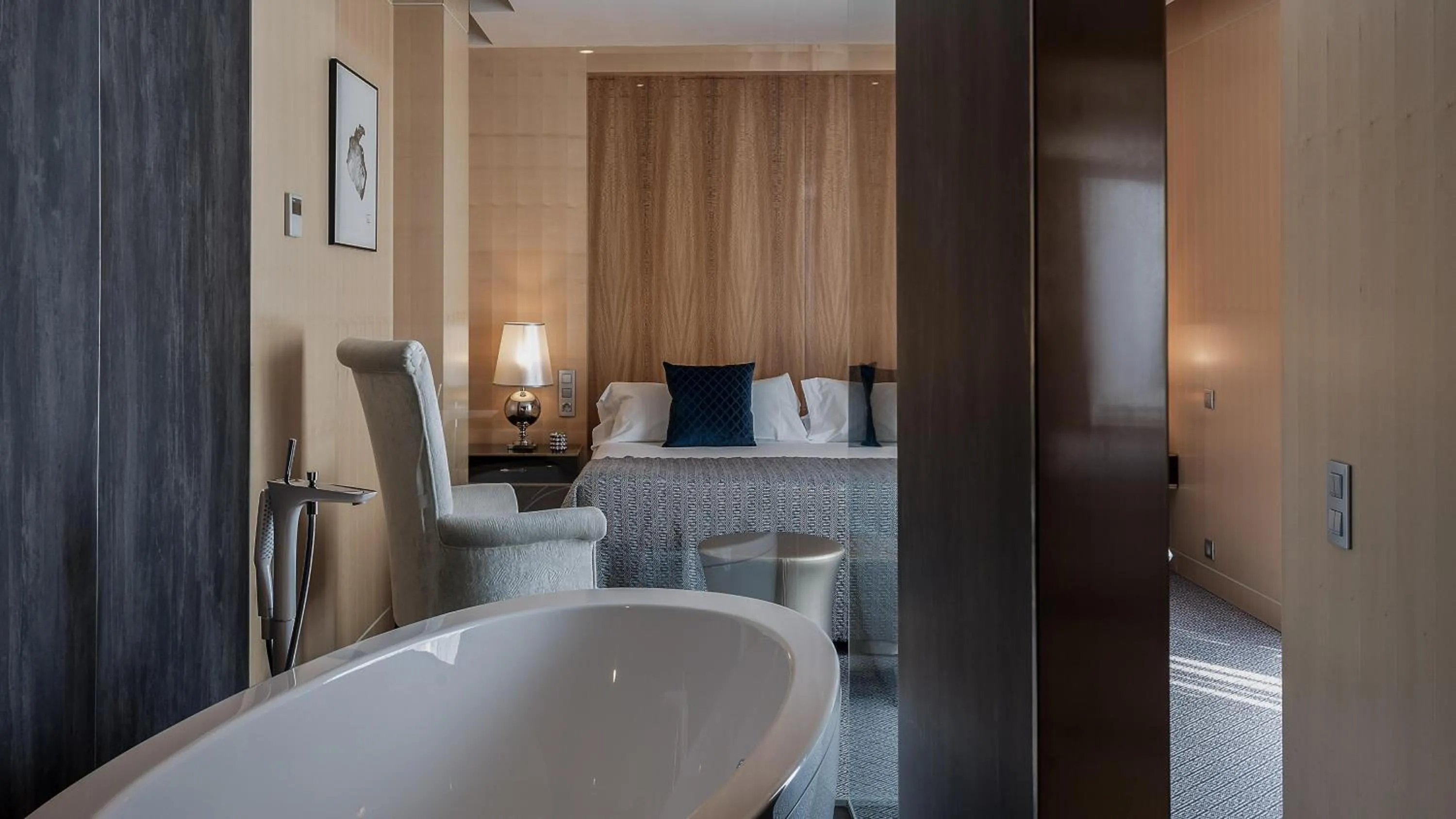 Bed in Hotel MiM Sitges & Spa