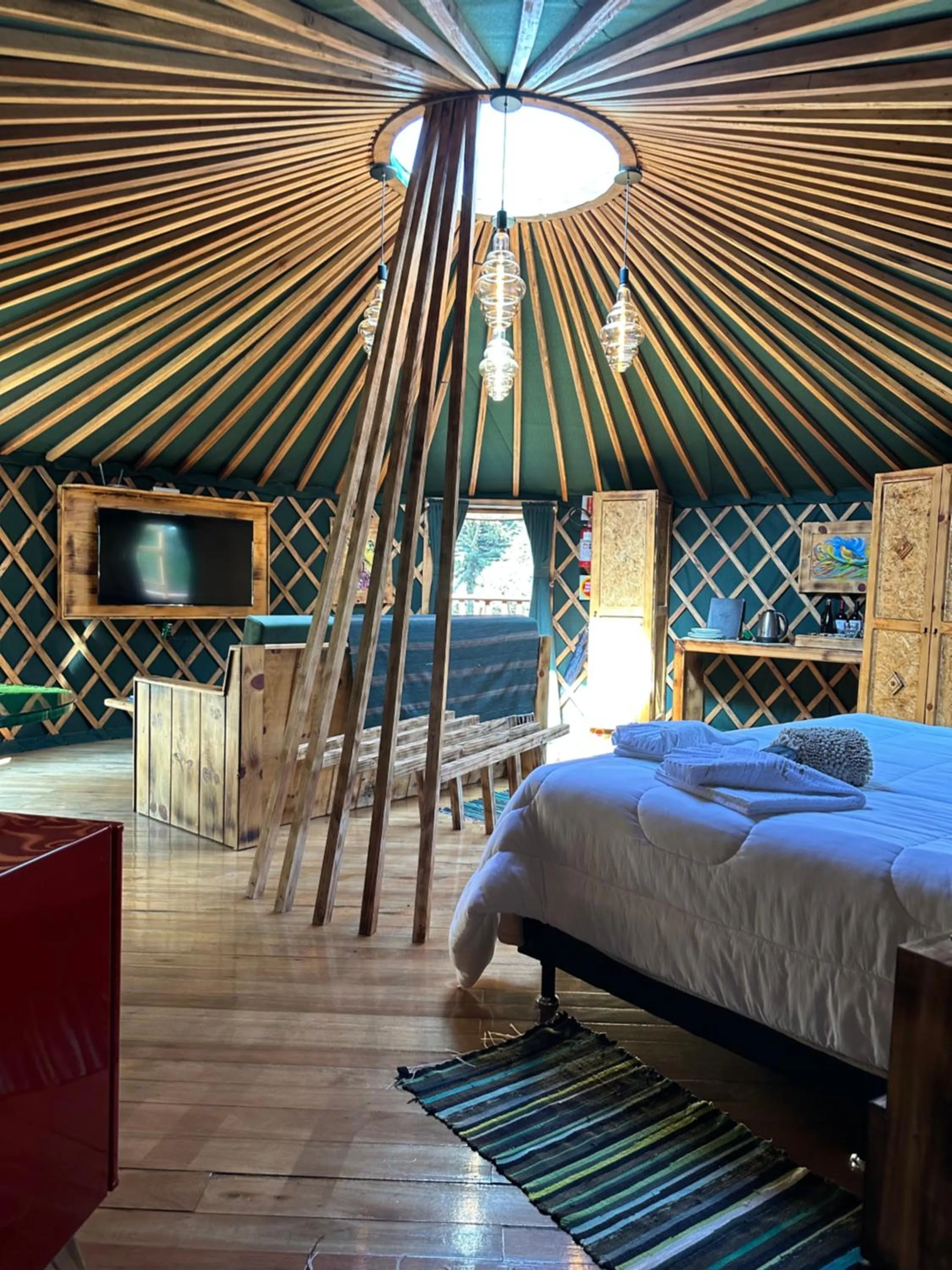 Bed in Solar do Oriente - Yurt Ecovillage