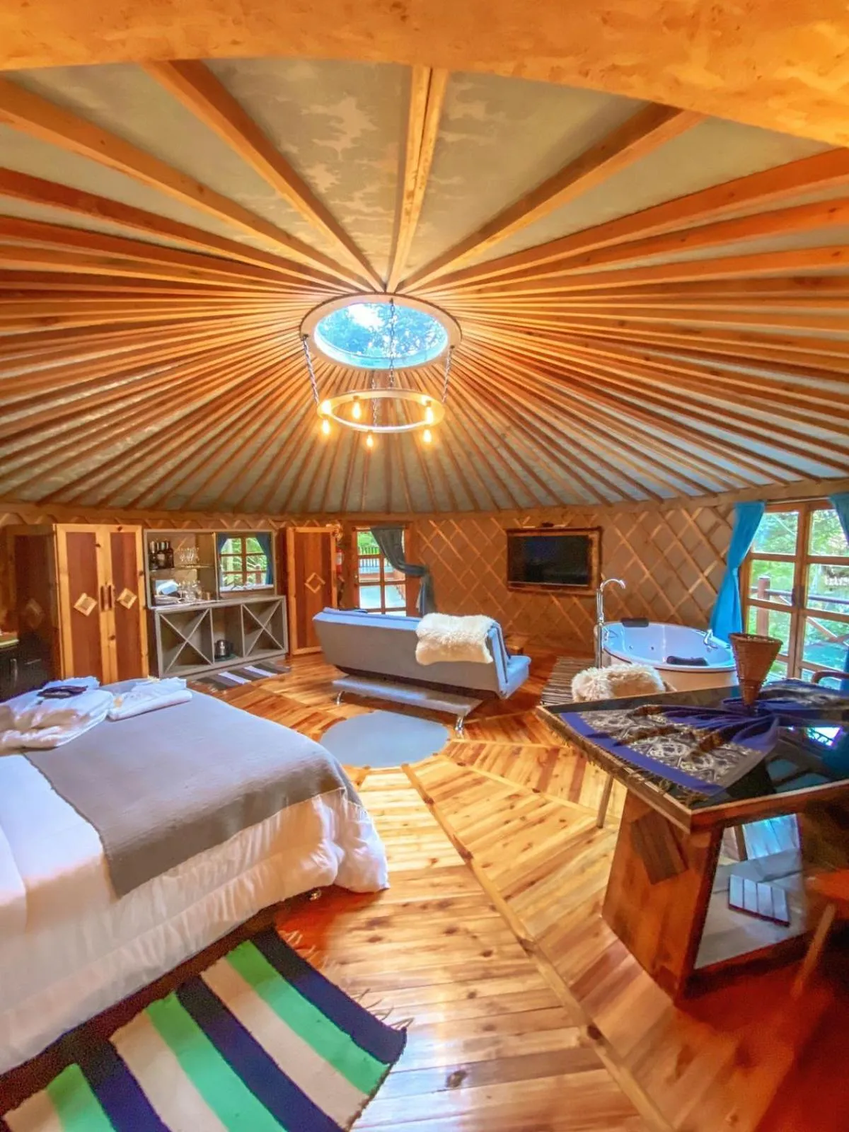 Bed in Solar do Oriente - Yurt Ecovillage
