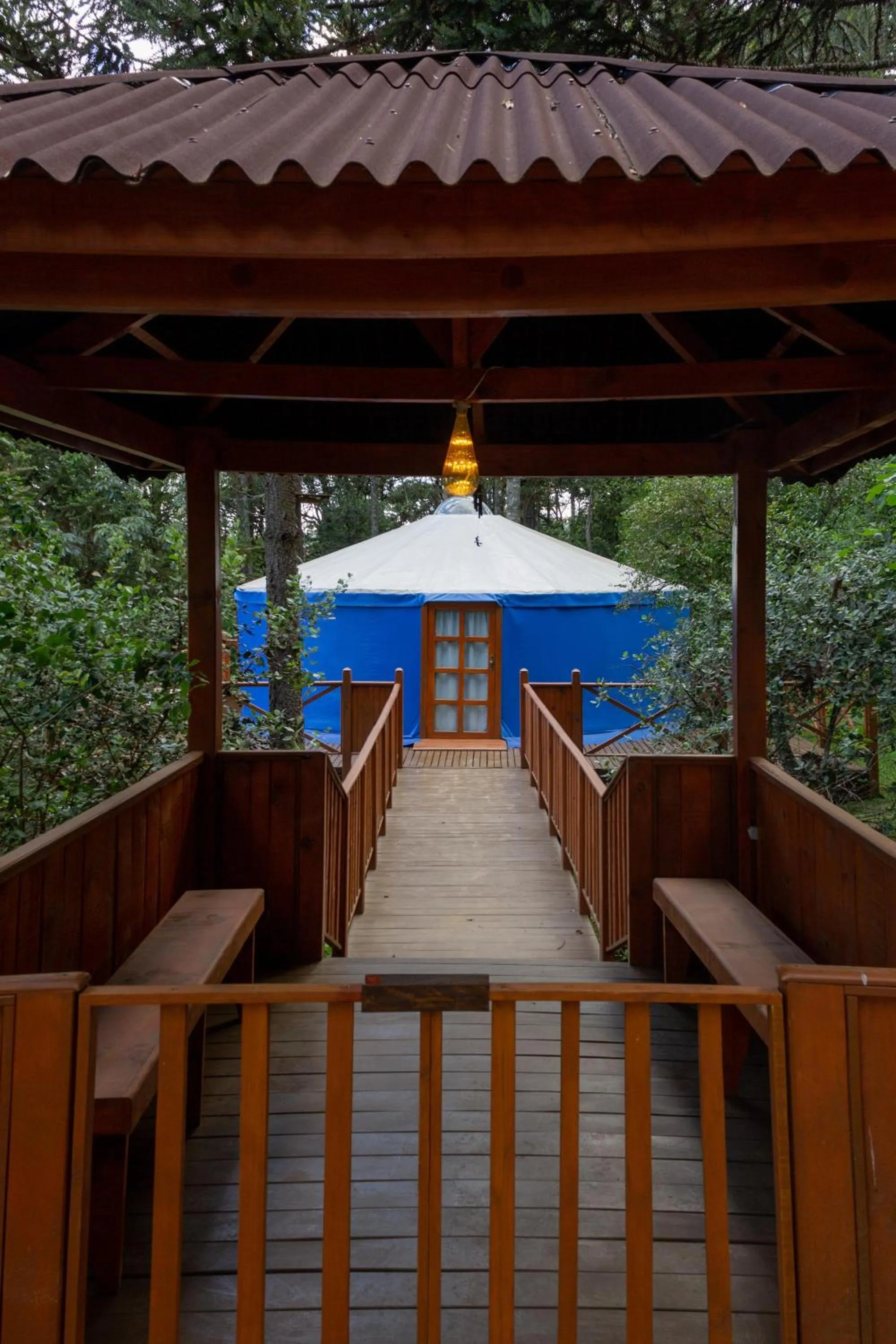 Facade/entrance in Solar do Oriente - Yurt Ecovillage