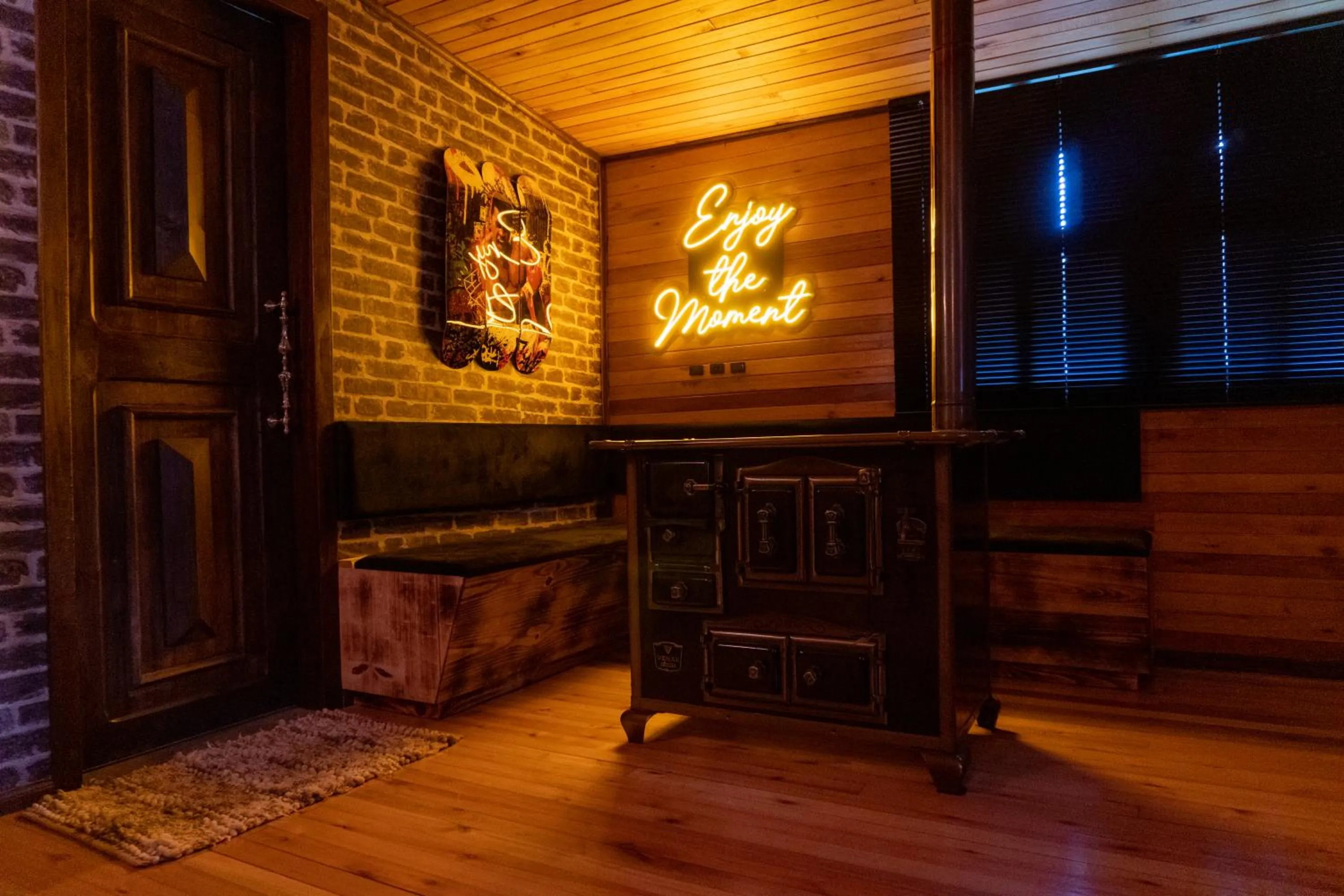 Seating area in Solar do Oriente - Yurt Ecovillage