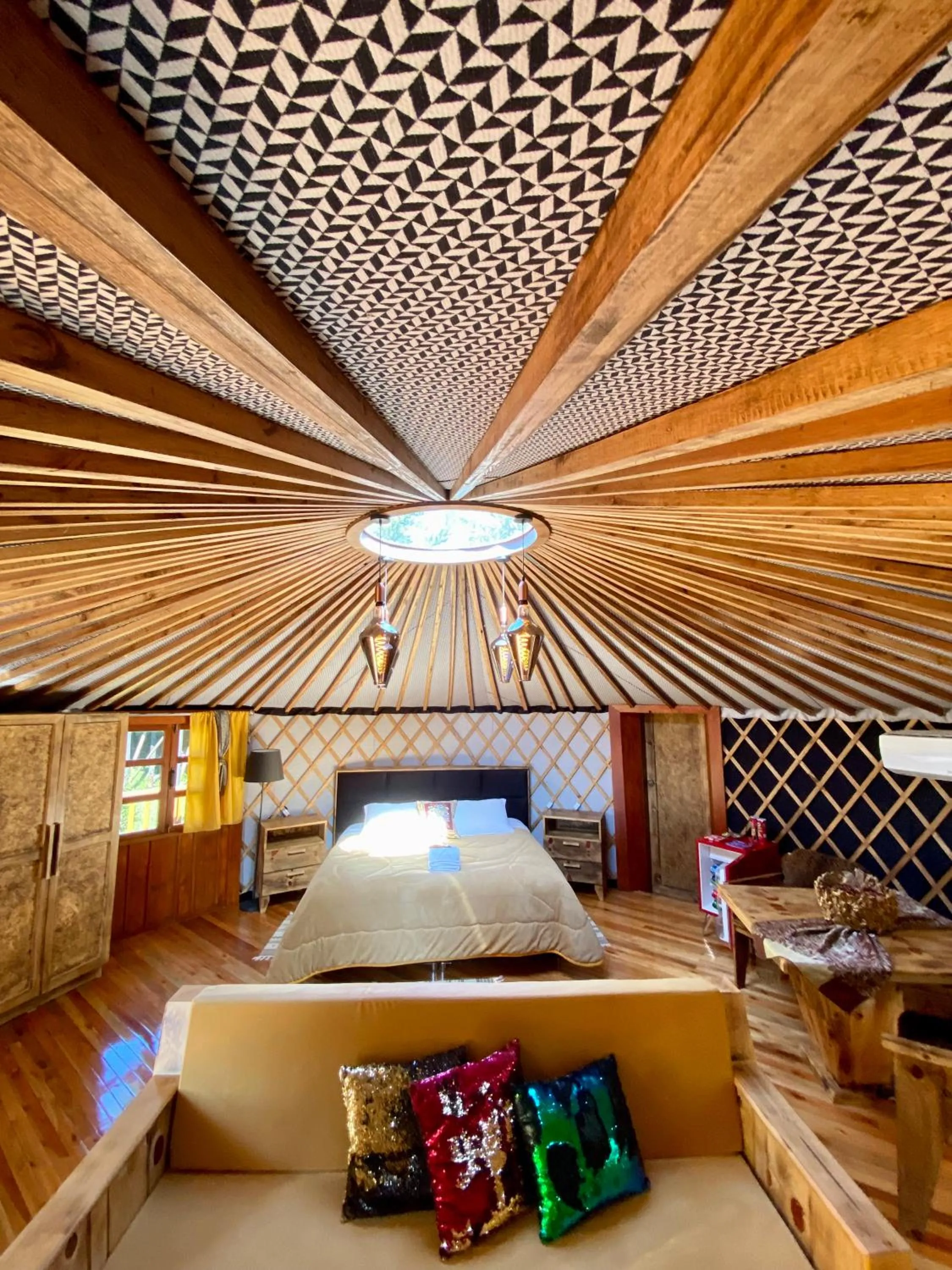 Bed in Solar do Oriente - Yurt Ecovillage