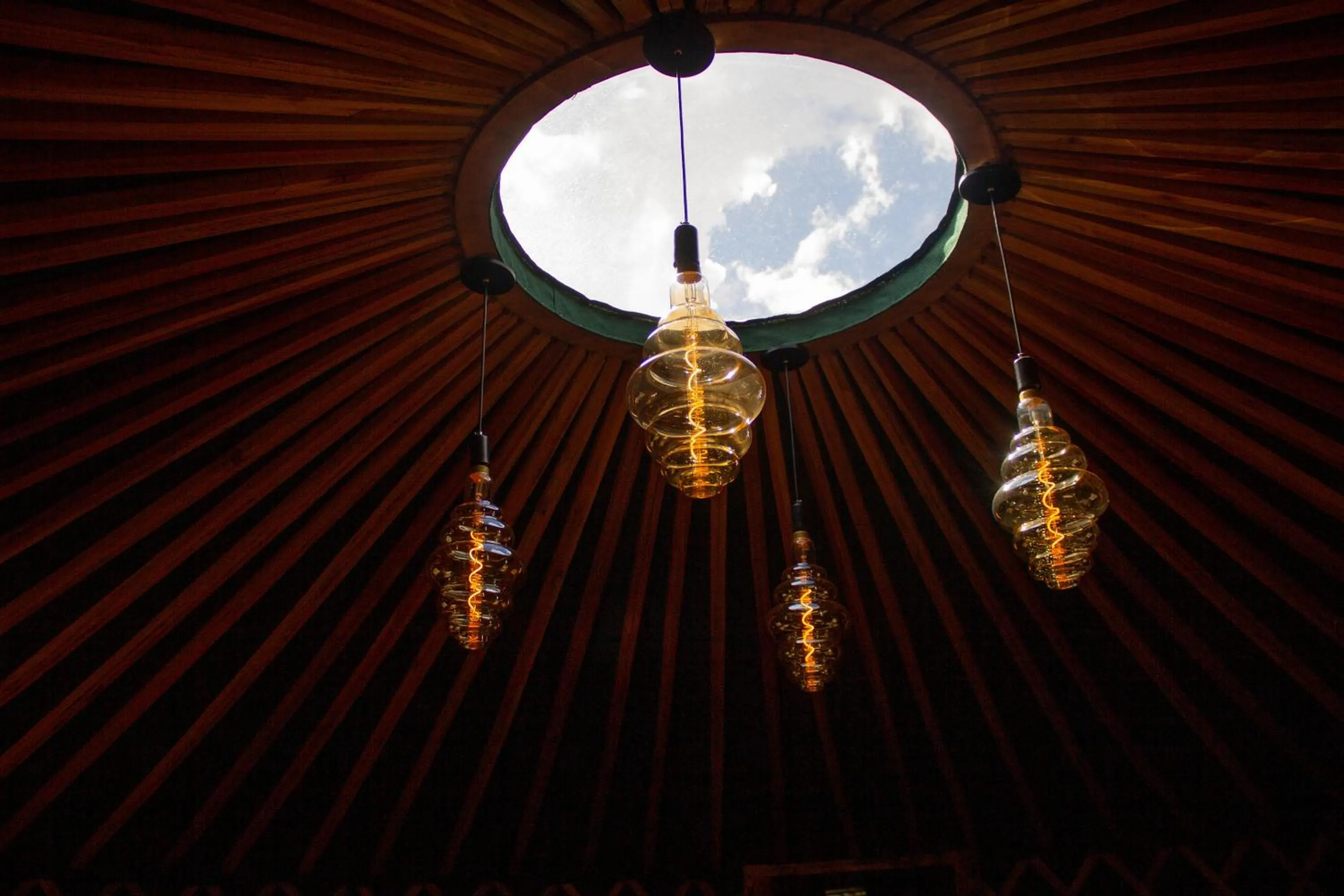 Seating area in Solar do Oriente - Yurt Ecovillage