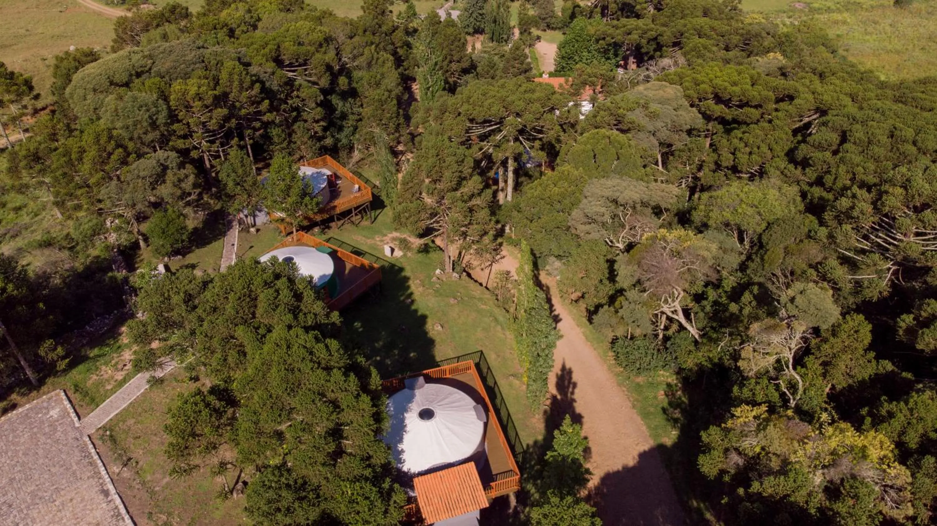 Bird's eye view in Solar do Oriente - Yurt Ecovillage