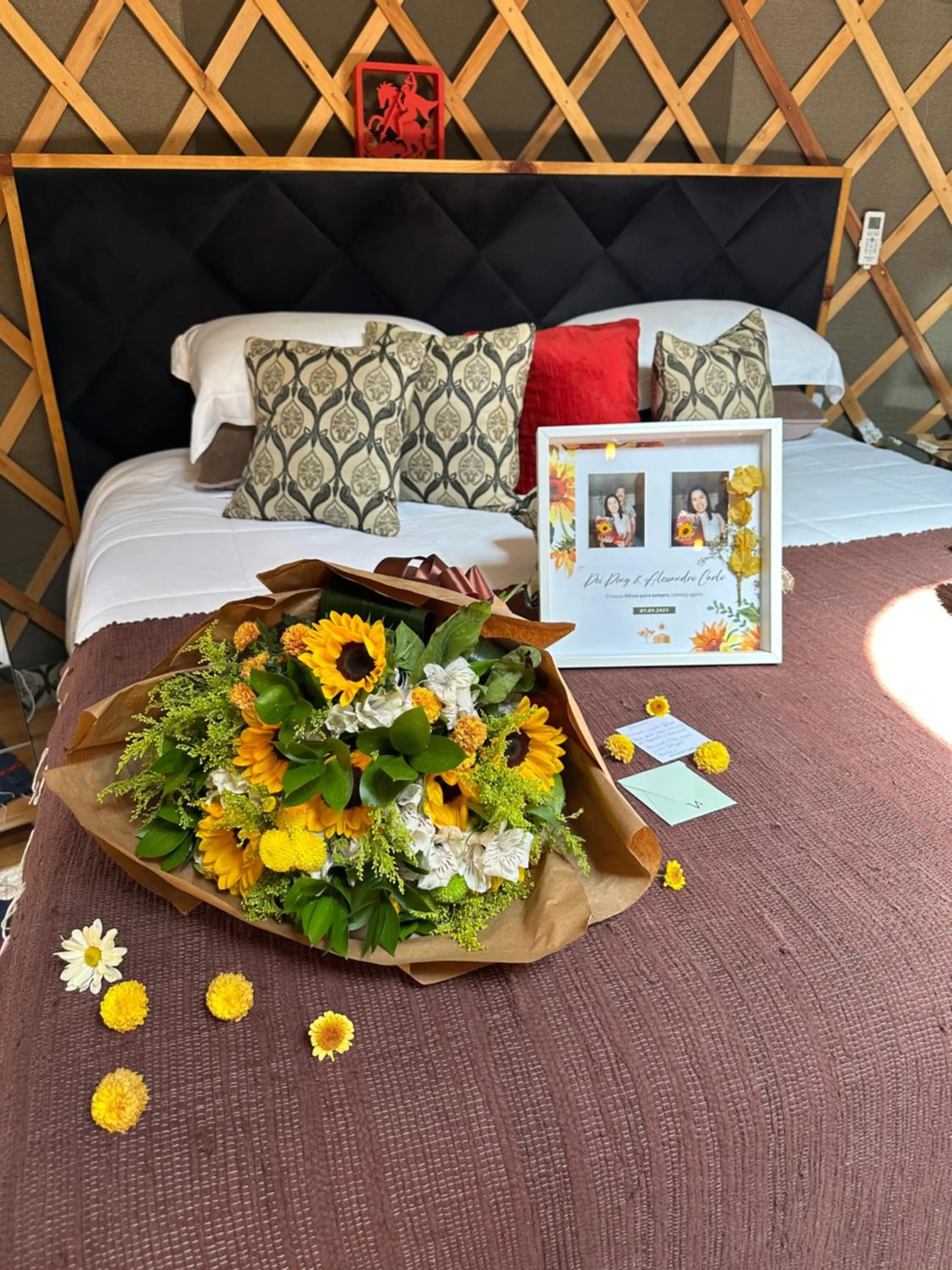 Bed in Solar do Oriente - Yurt Ecovillage