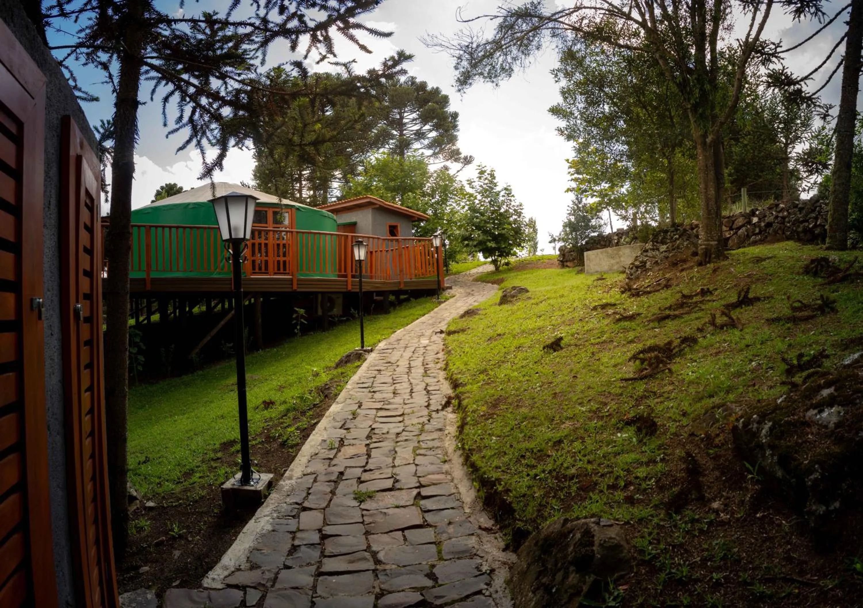 Facade/entrance in Solar do Oriente - Yurt Ecovillage