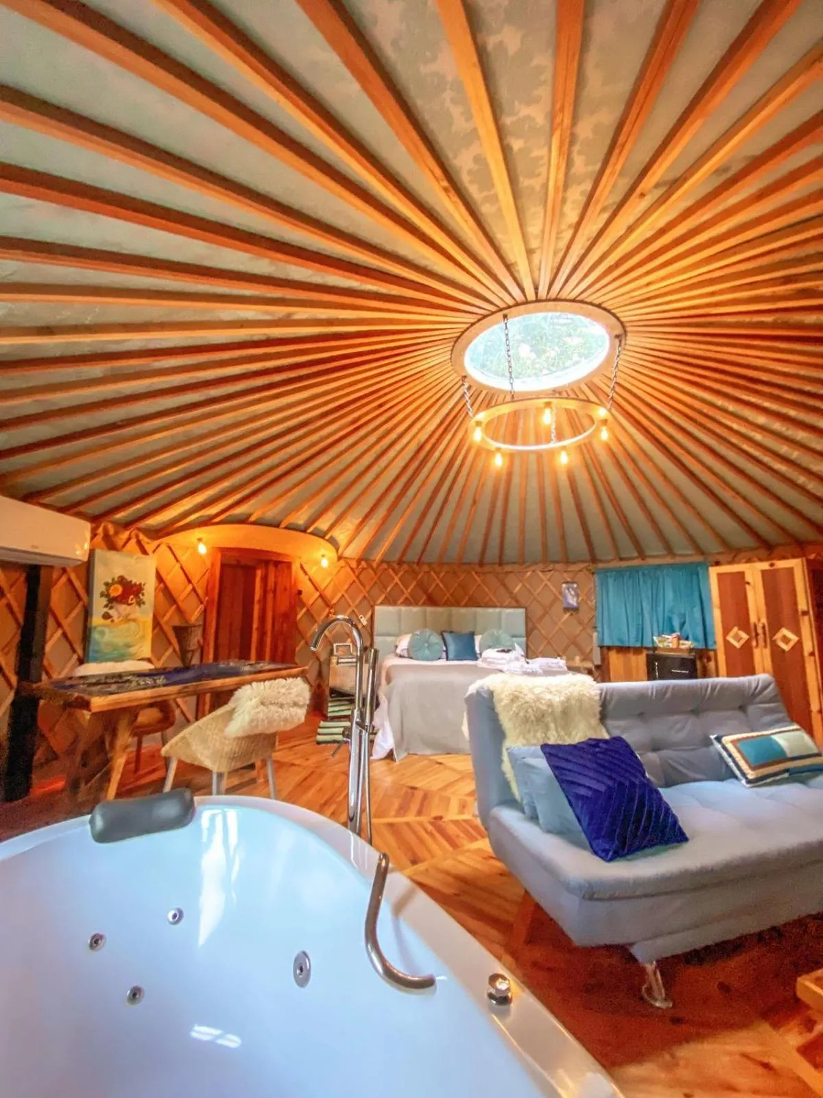 Bed in Solar do Oriente - Yurt Ecovillage