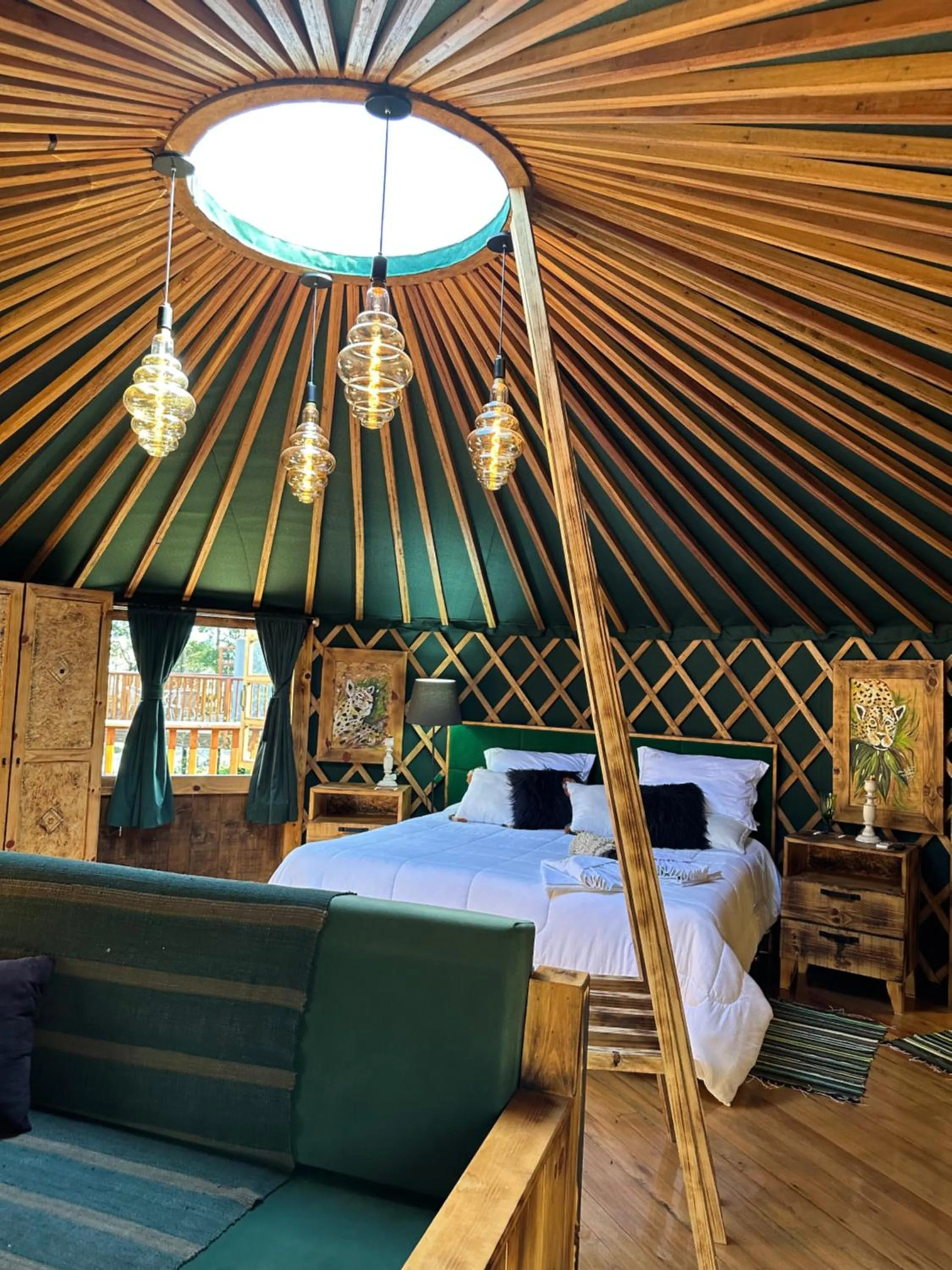 Bed in Solar do Oriente - Yurt Ecovillage
