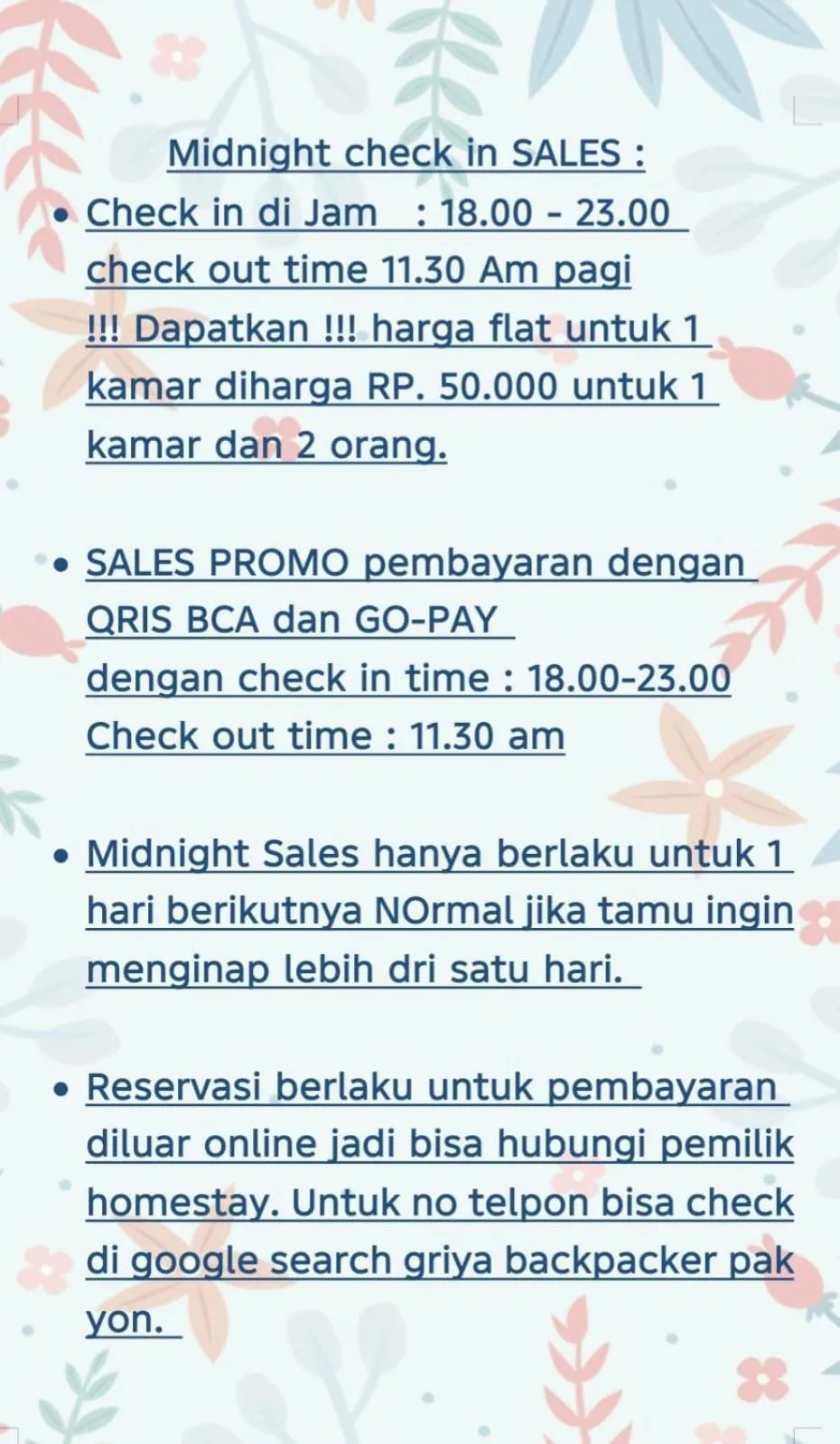 Griya Backpacker Pak yon