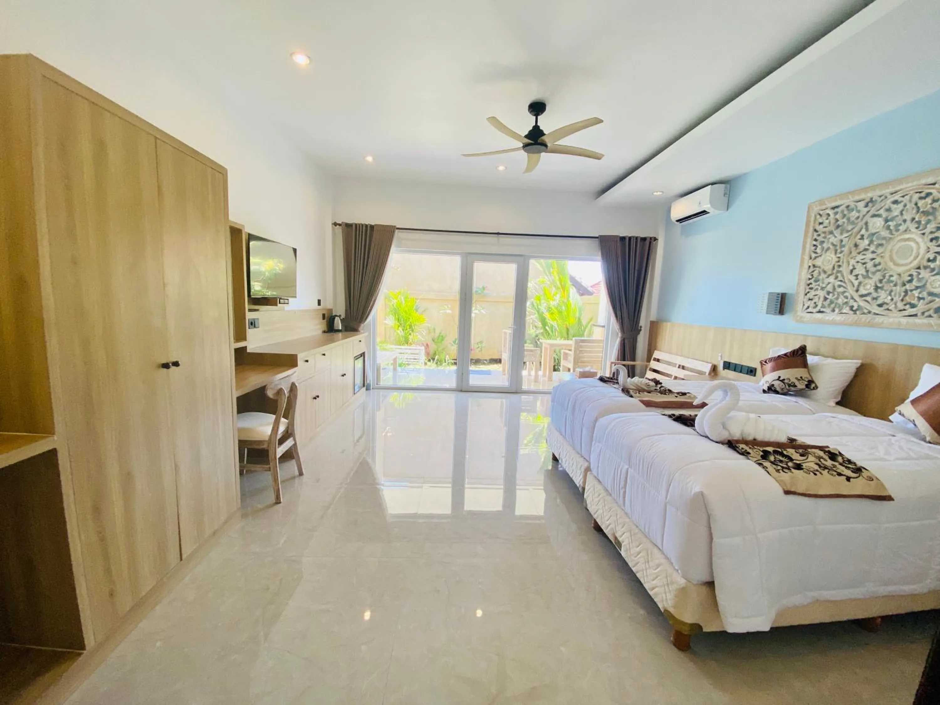 Bed in Solaluna Beach Homestay