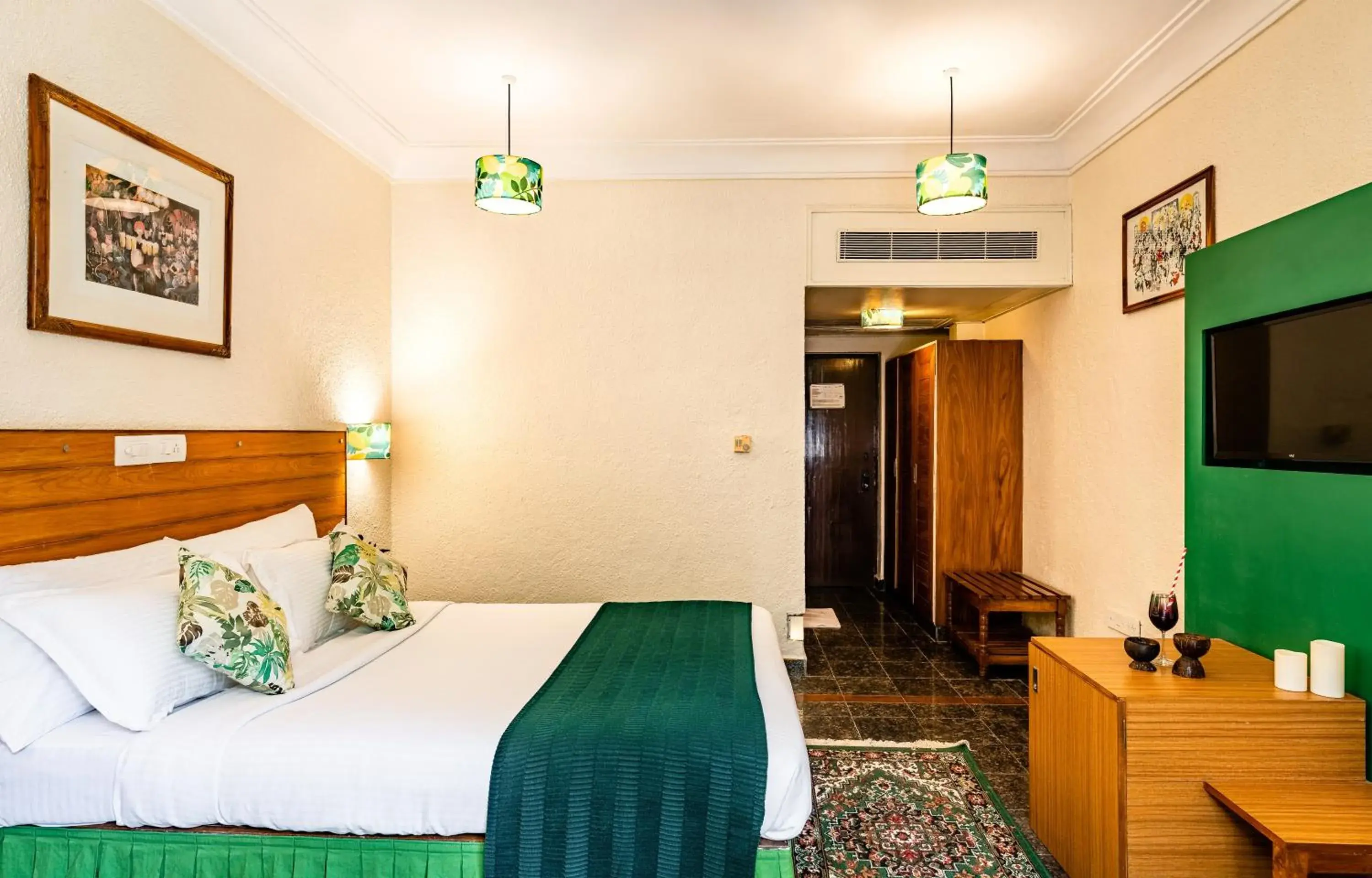 Bed in Bambolim Beach Resort Bed in Bambolim Beach Resort