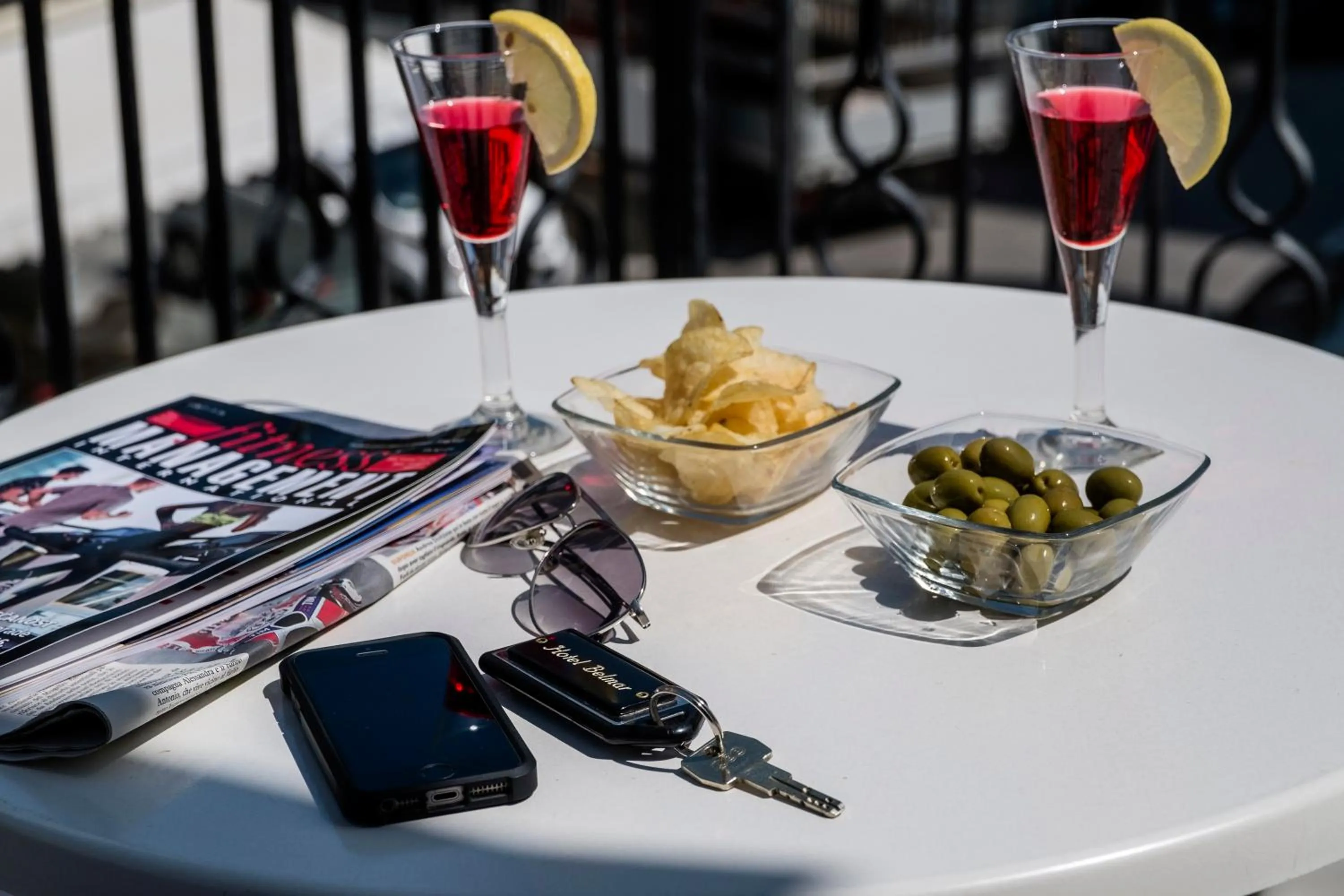 Food and drinks in Hotel Belmar