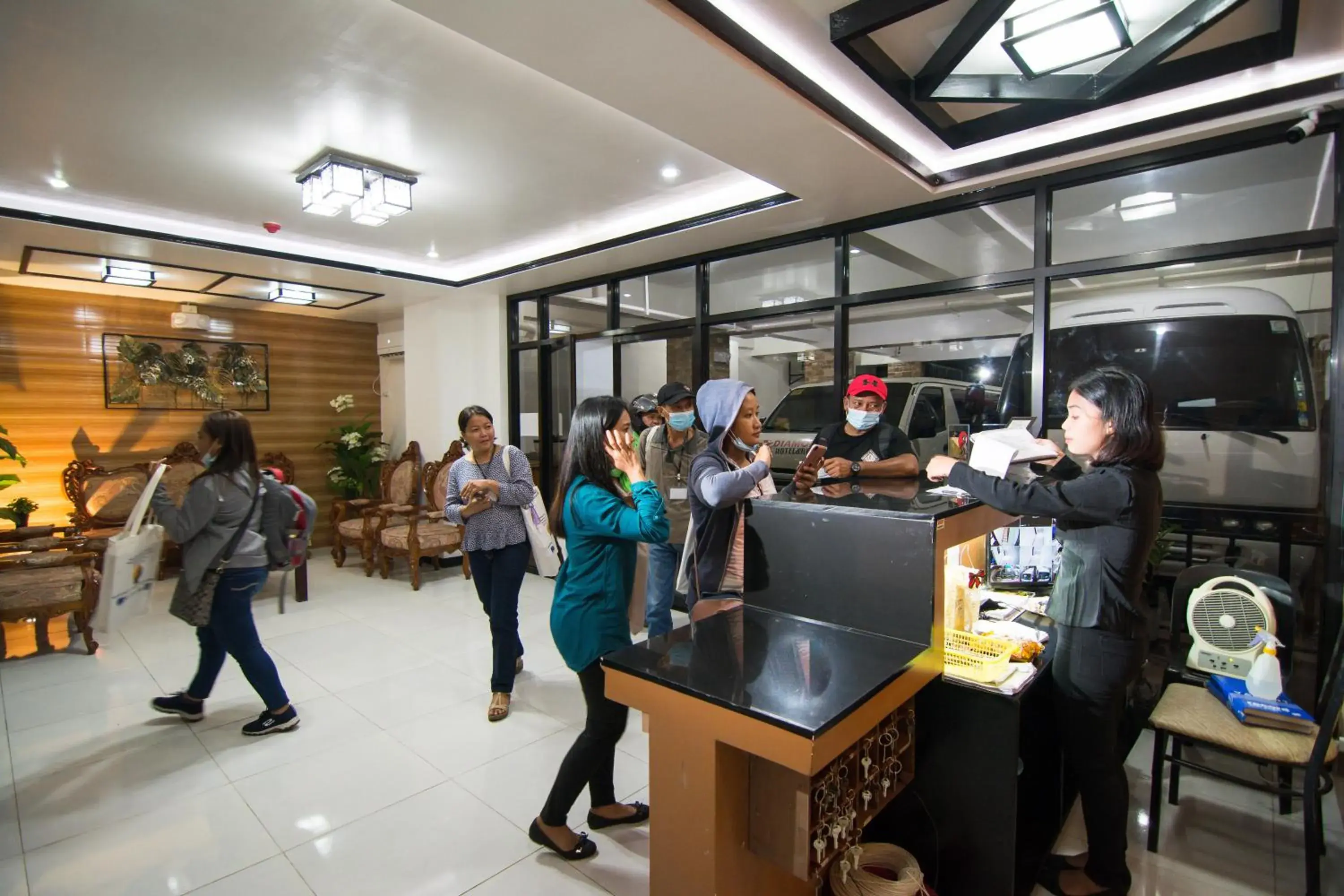 Lobby or reception in Diamond Hotel And Resto Lobby or reception in Diamond Hotel And Resto