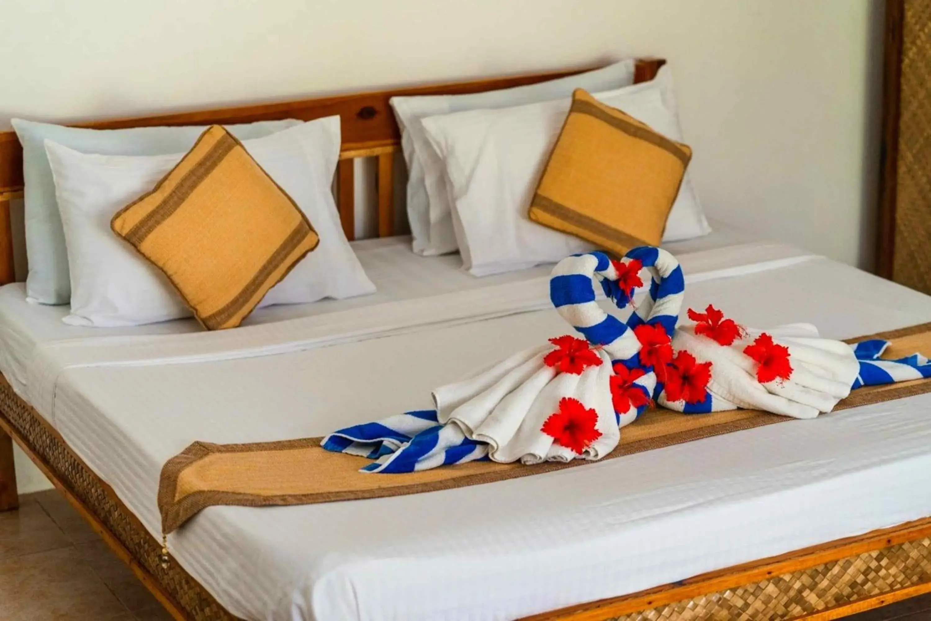 Bed in Romantic Beach Villas Bed in Romantic Beach Villas