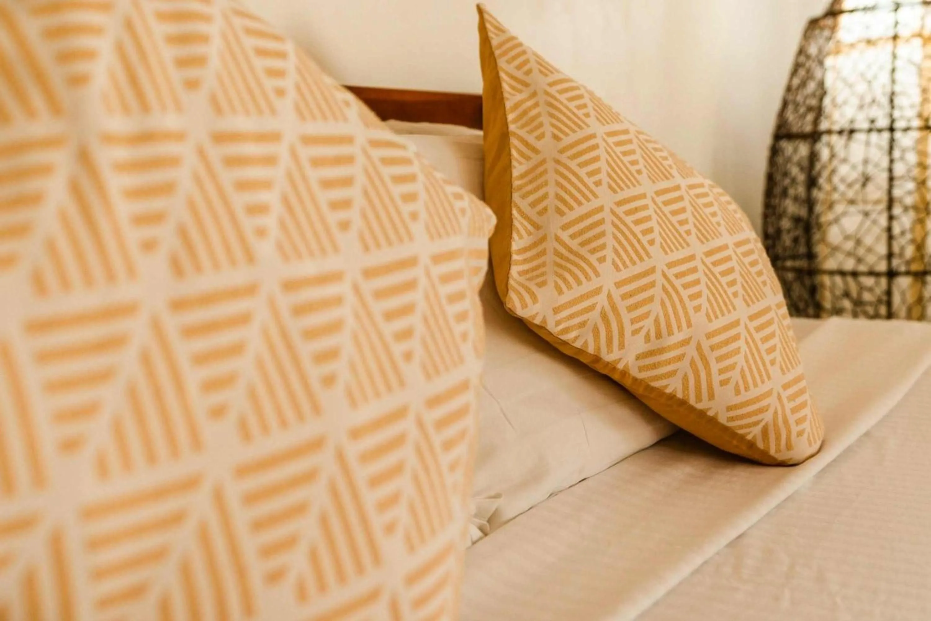 Bed in Romantic Beach Villas