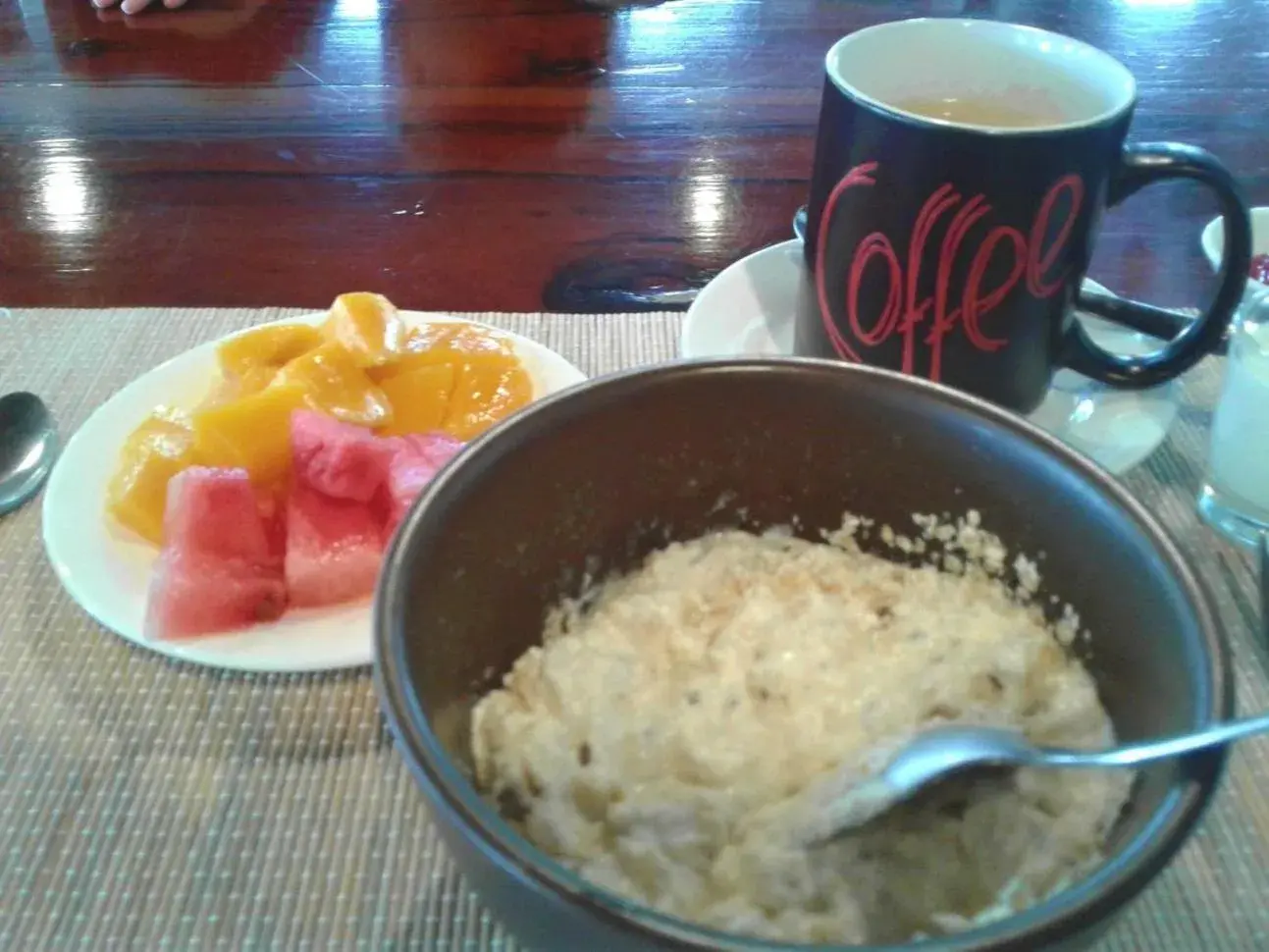 Breakfast in Romantic Beach Villas Breakfast in Romantic Beach Villas