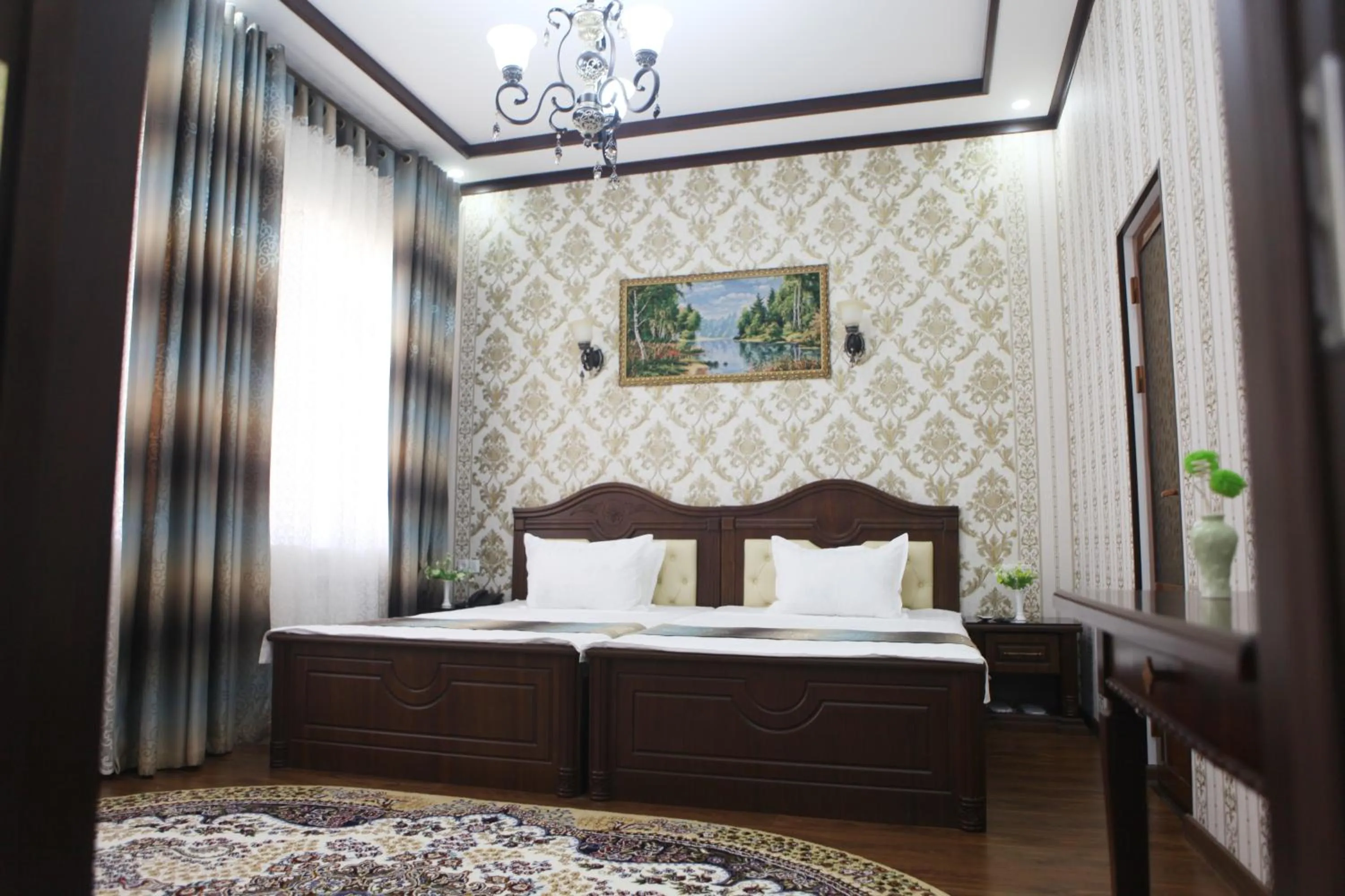 Bed in Hotel Naxshab