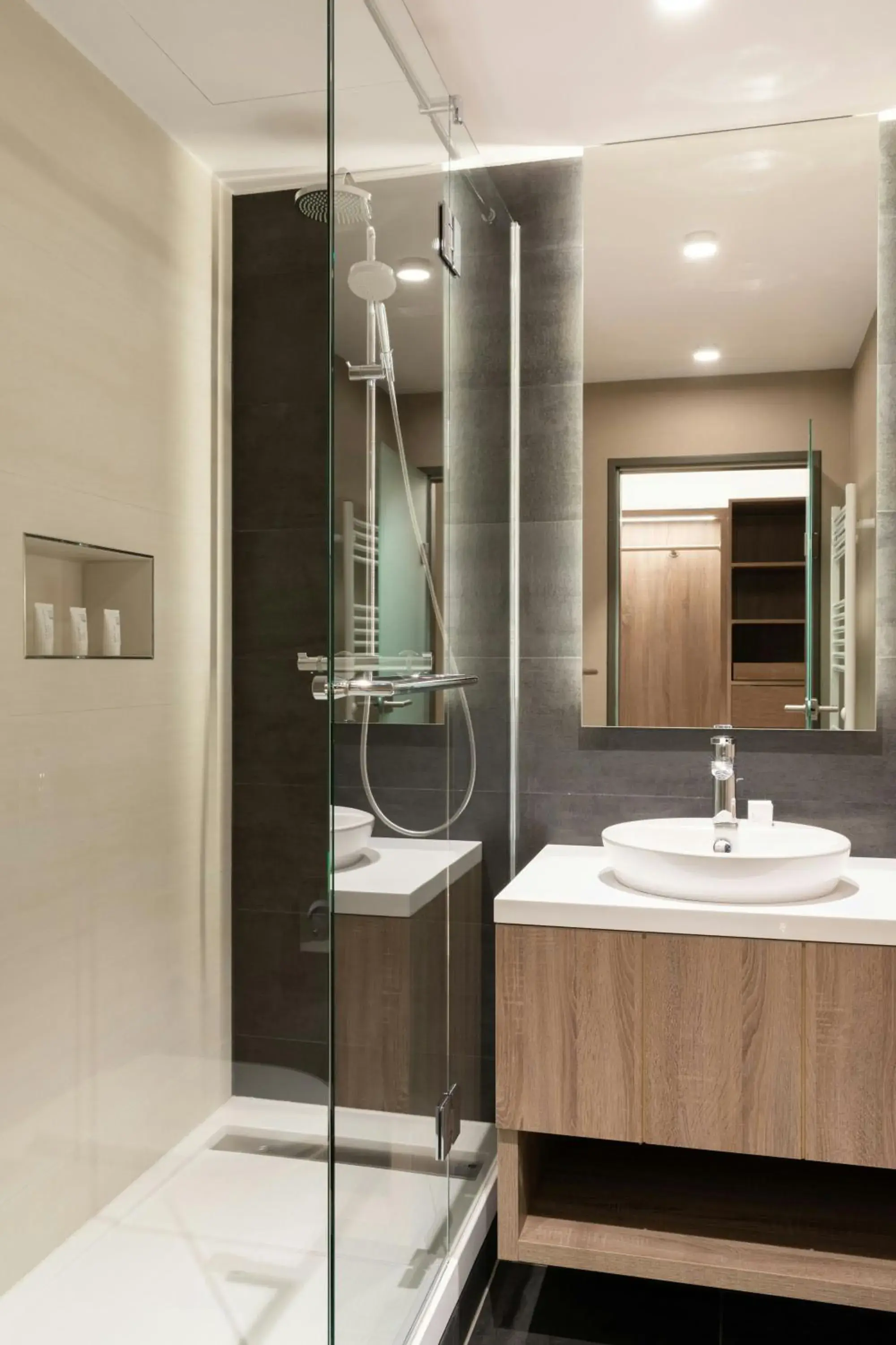 Bathroom in AC Hotel by Marriott Berlin Humboldthain Park Bathroom in AC Hotel by Marriott Berlin Humboldthain Park