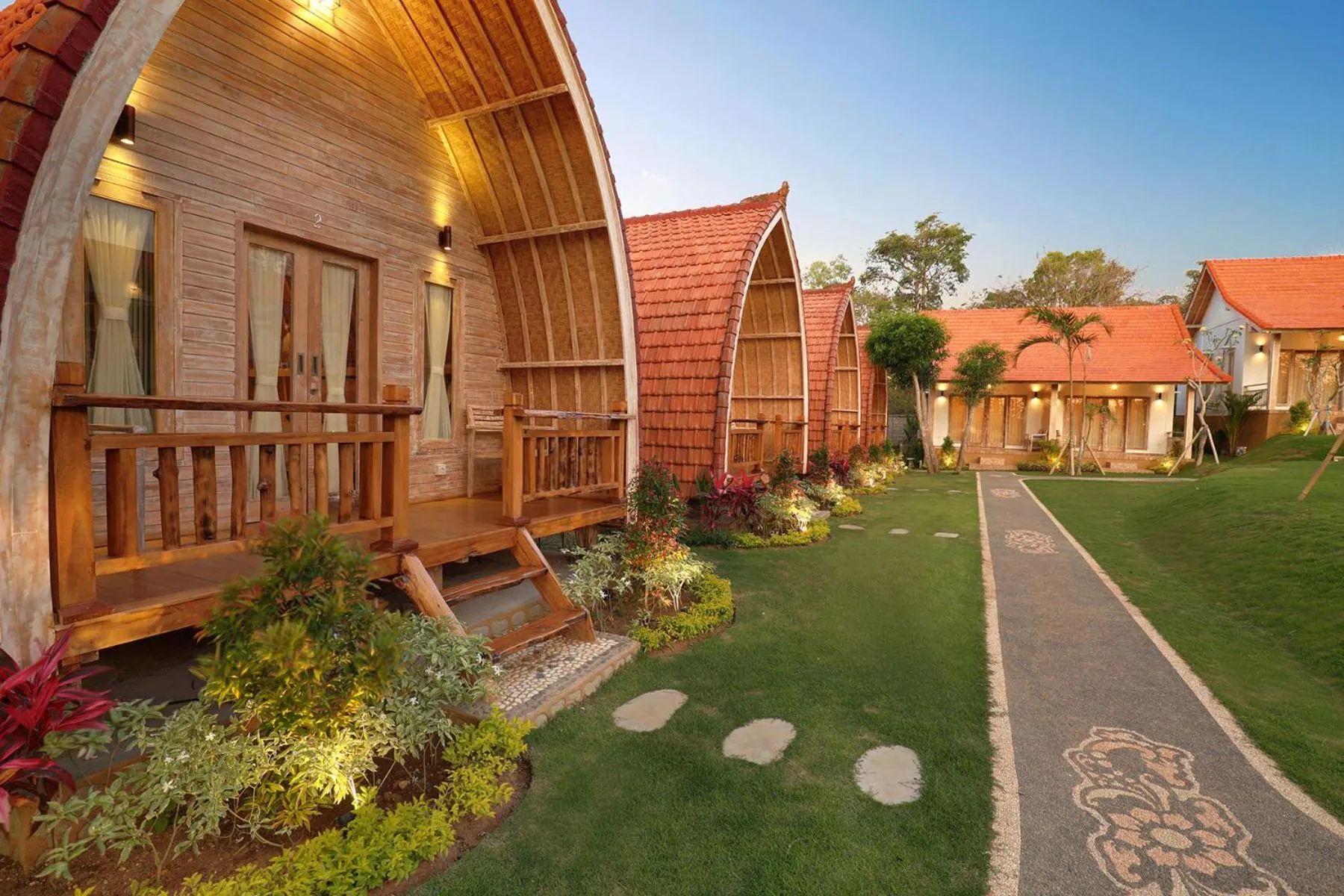 Garden view in Bukal Sari Villas Uluwatu