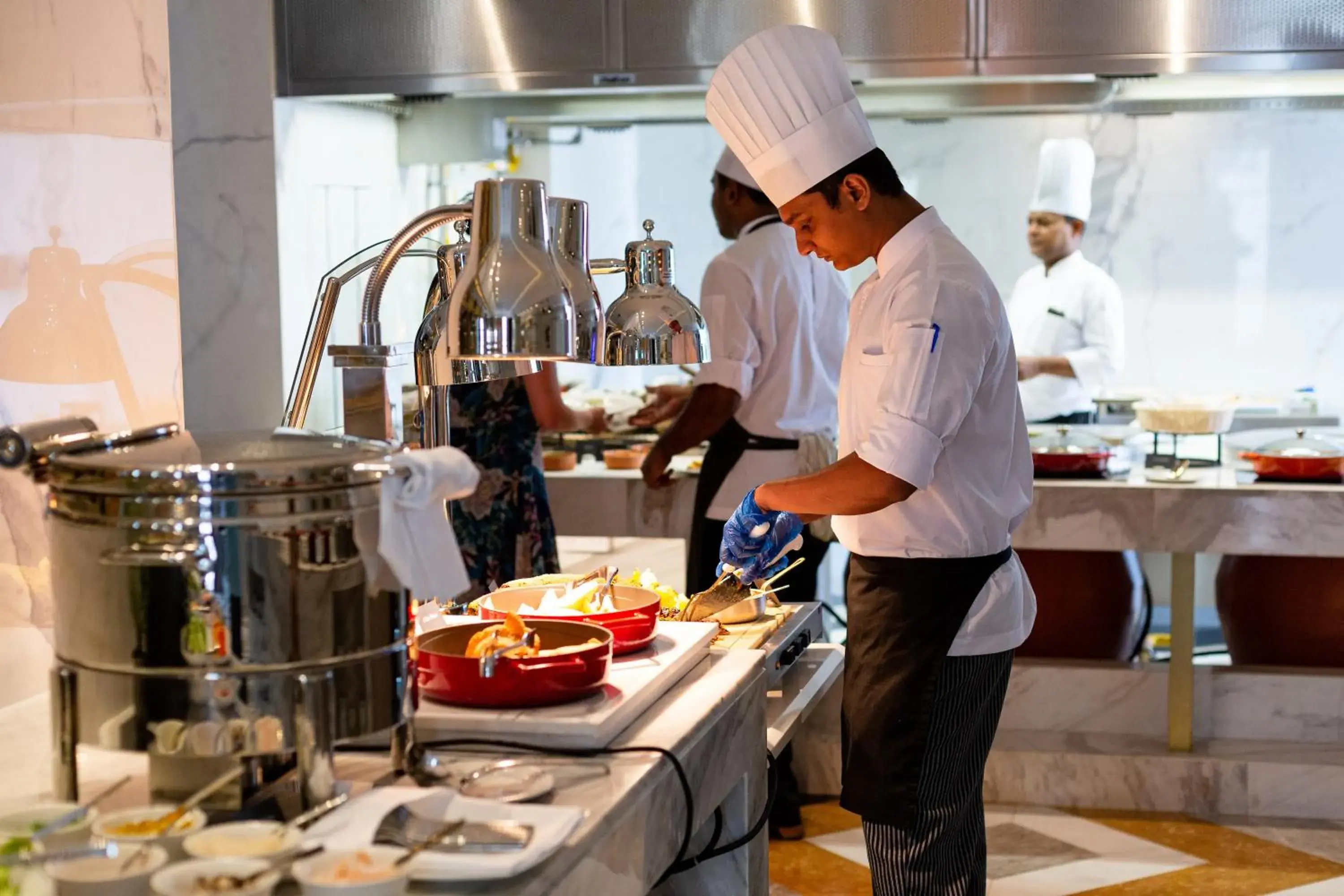 Staff in Dusit Doha Hotel Staff in Dusit Doha Hotel