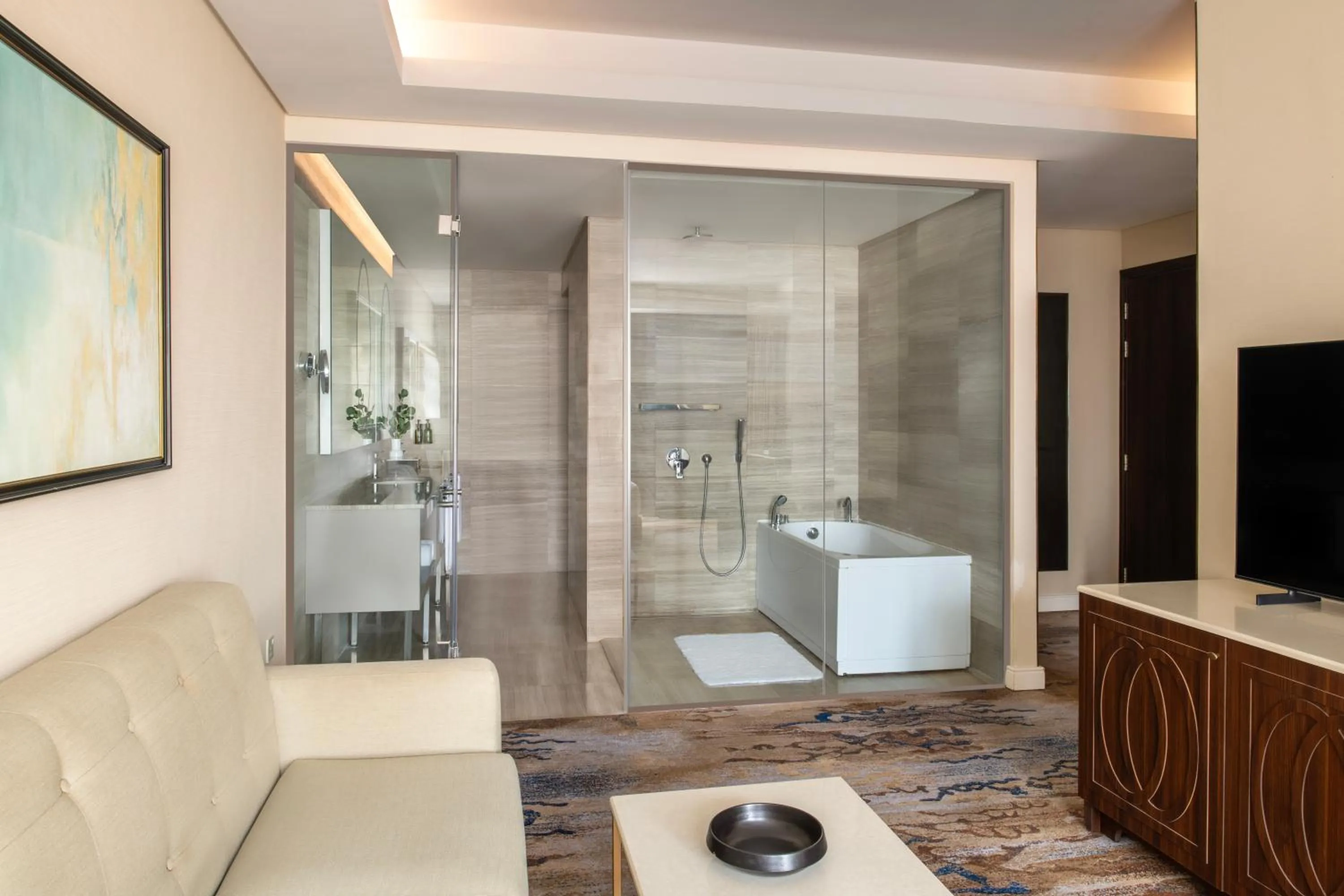 Bathroom in Dusit Doha Hotel