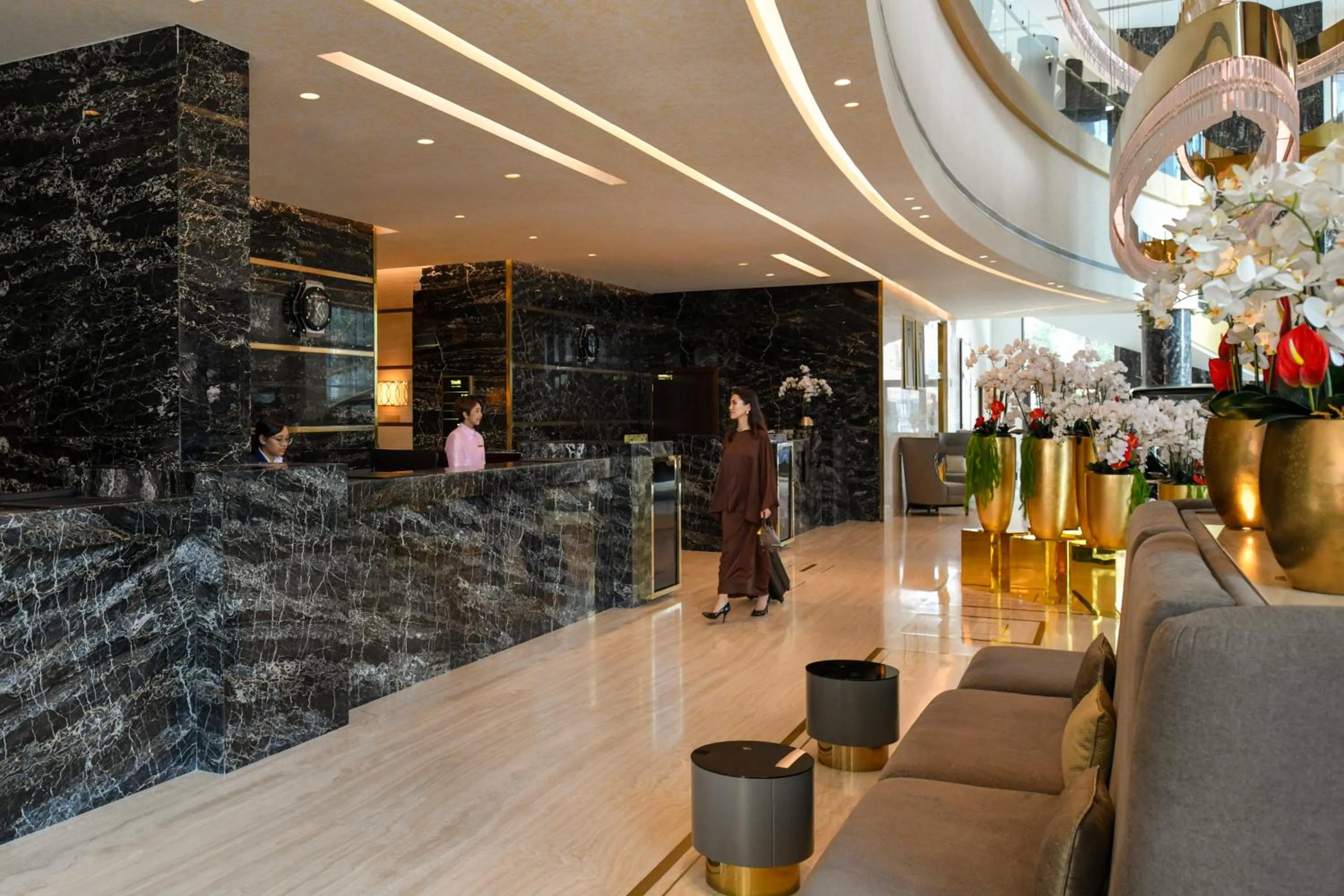 Staff in Dusit Doha Hotel