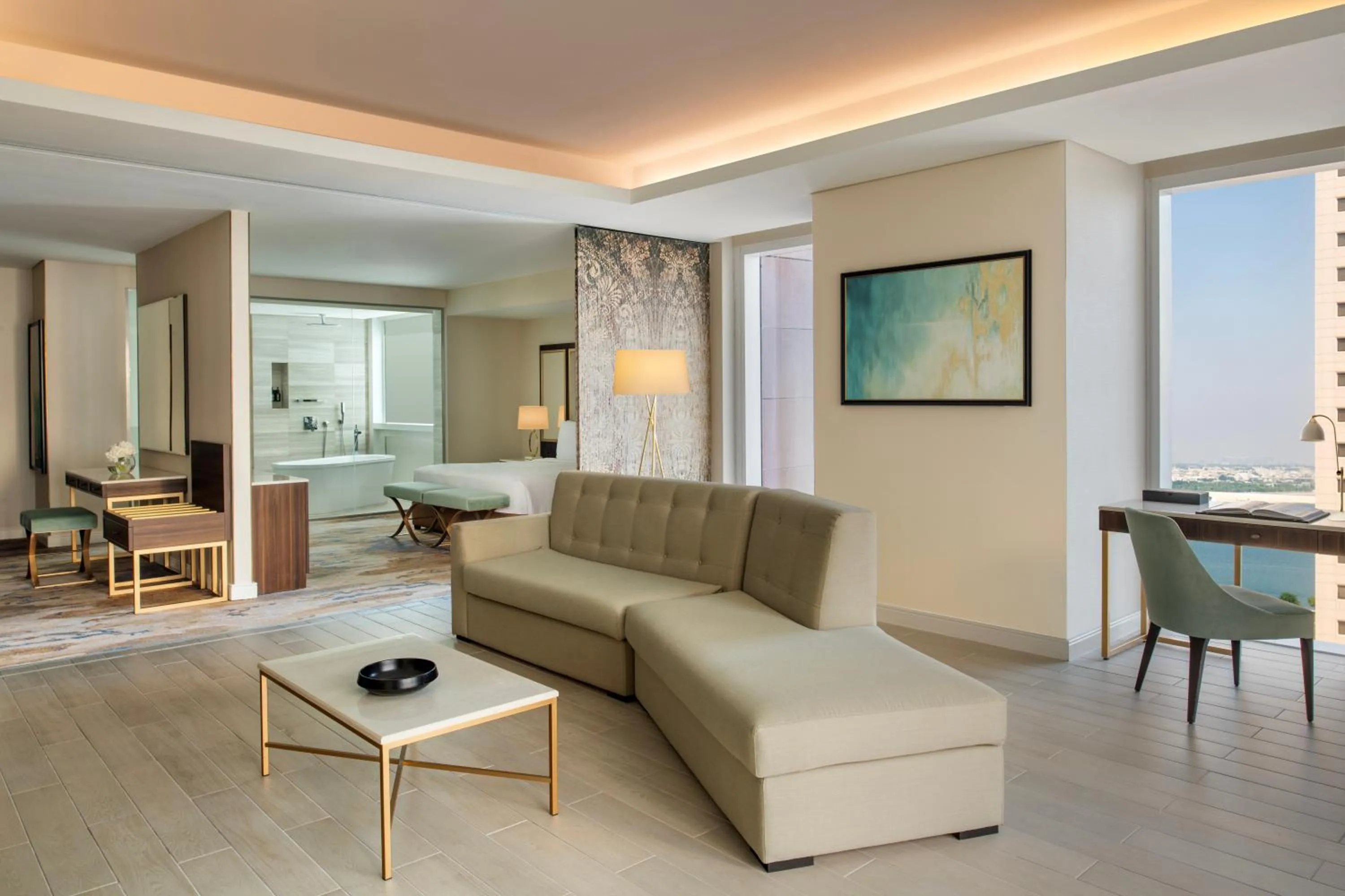 Shower in Dusit Doha Hotel