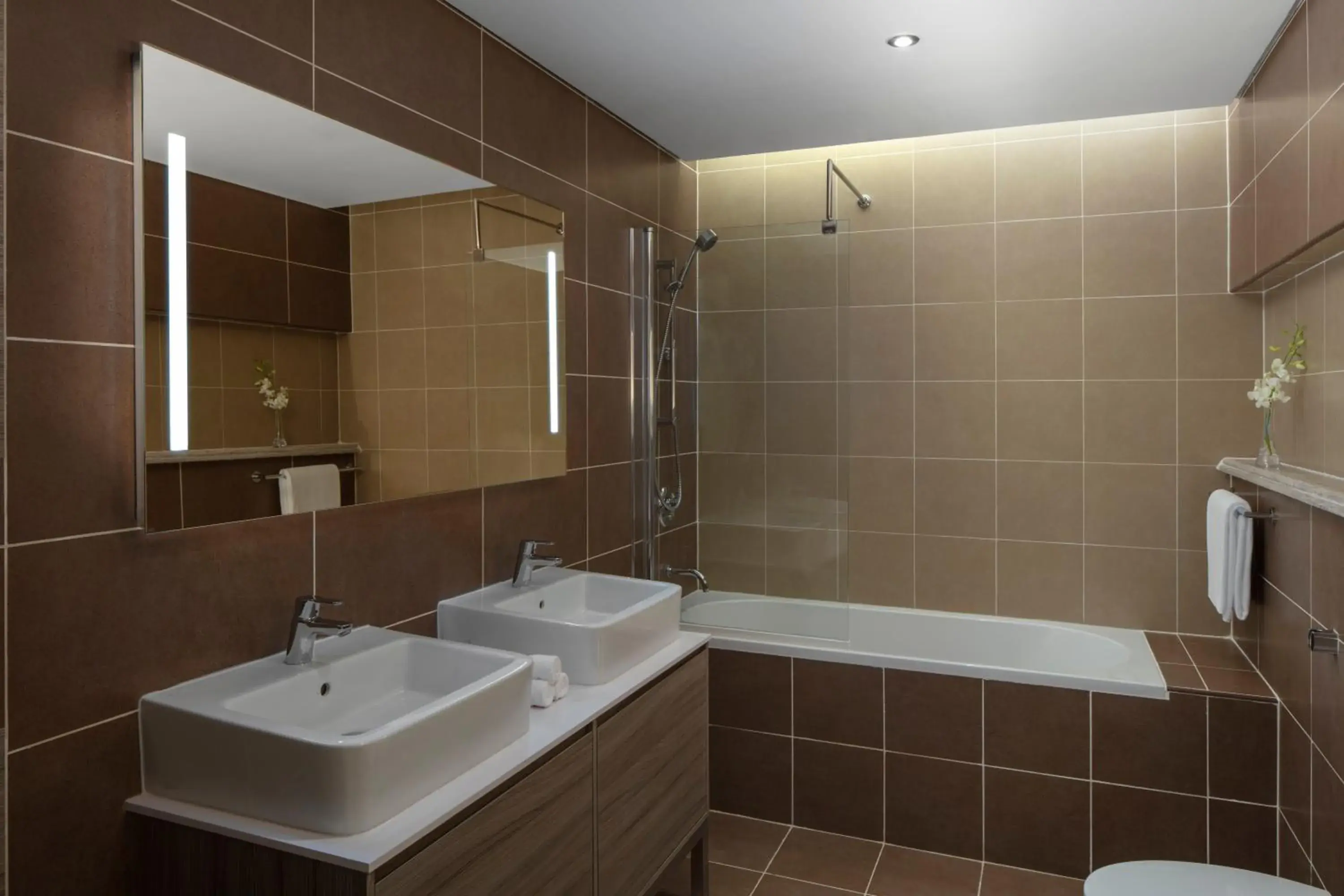 Bathroom in Dusit Doha Hotel Bathroom in Dusit Doha Hotel