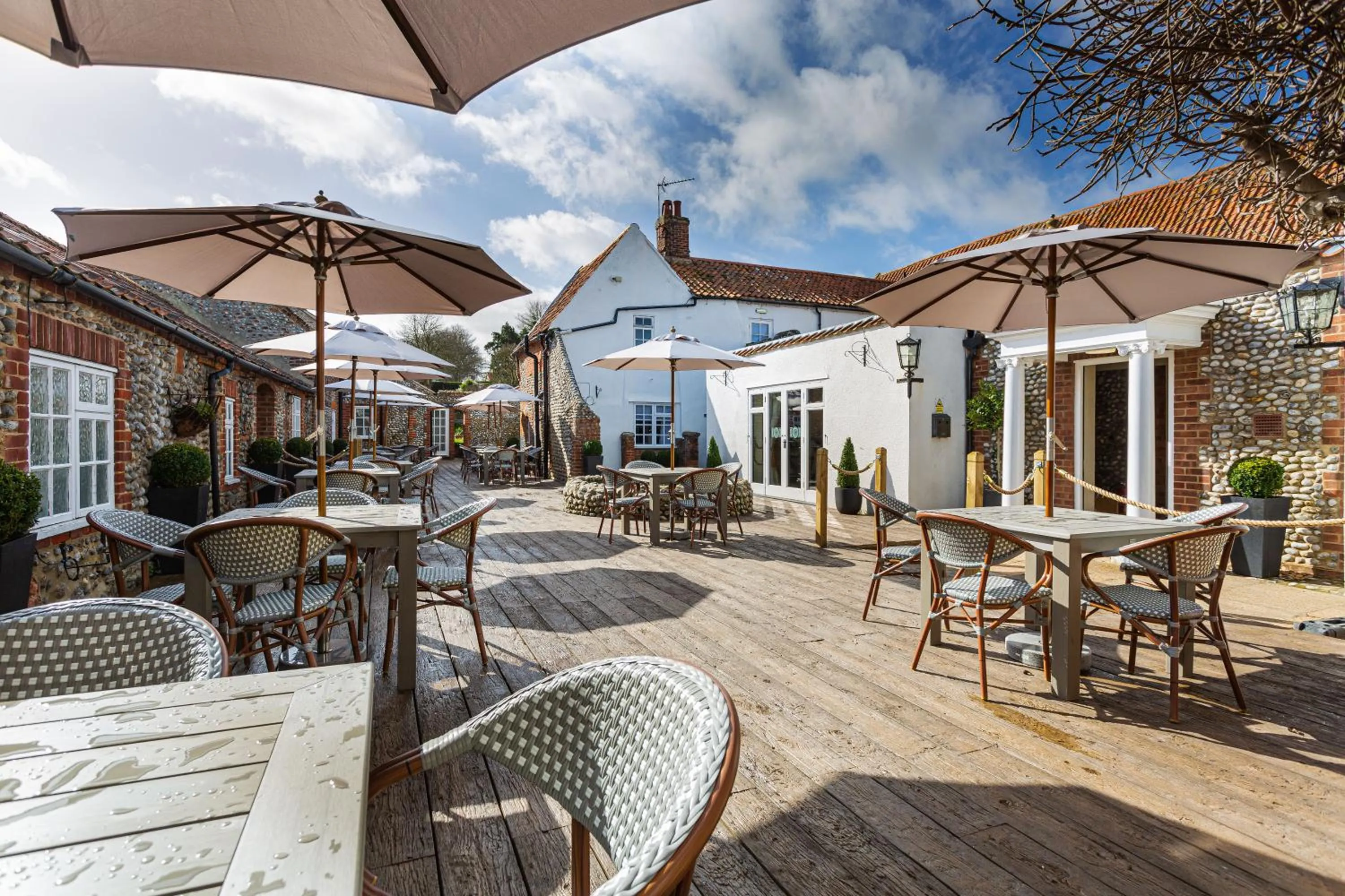 Balcony/Terrace in The Manor Coastal Hotel & Inn, Blakeney - The Coaching Inn Group