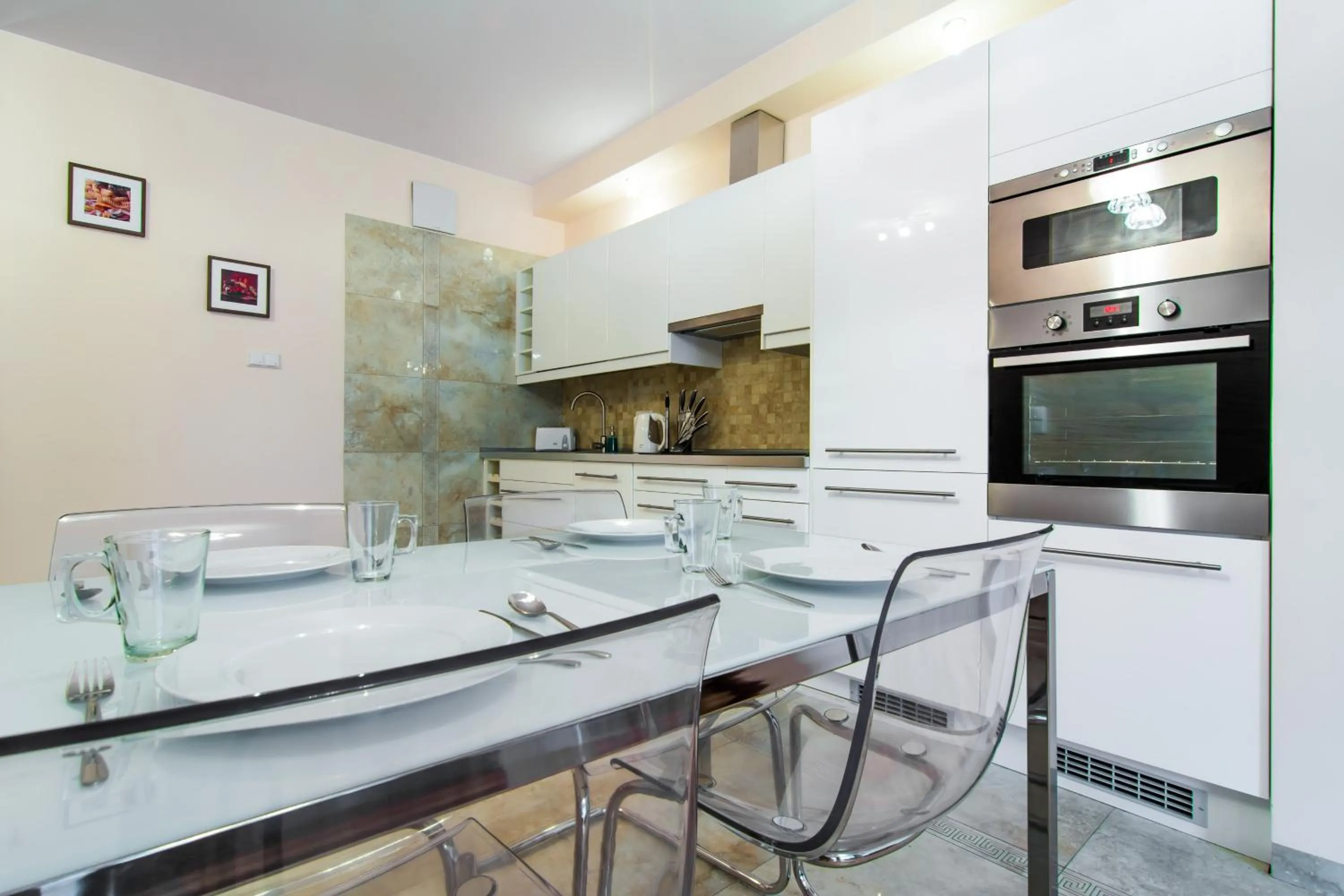 Kitchen or kitchenette in EXCLUSIVE Aparthotel