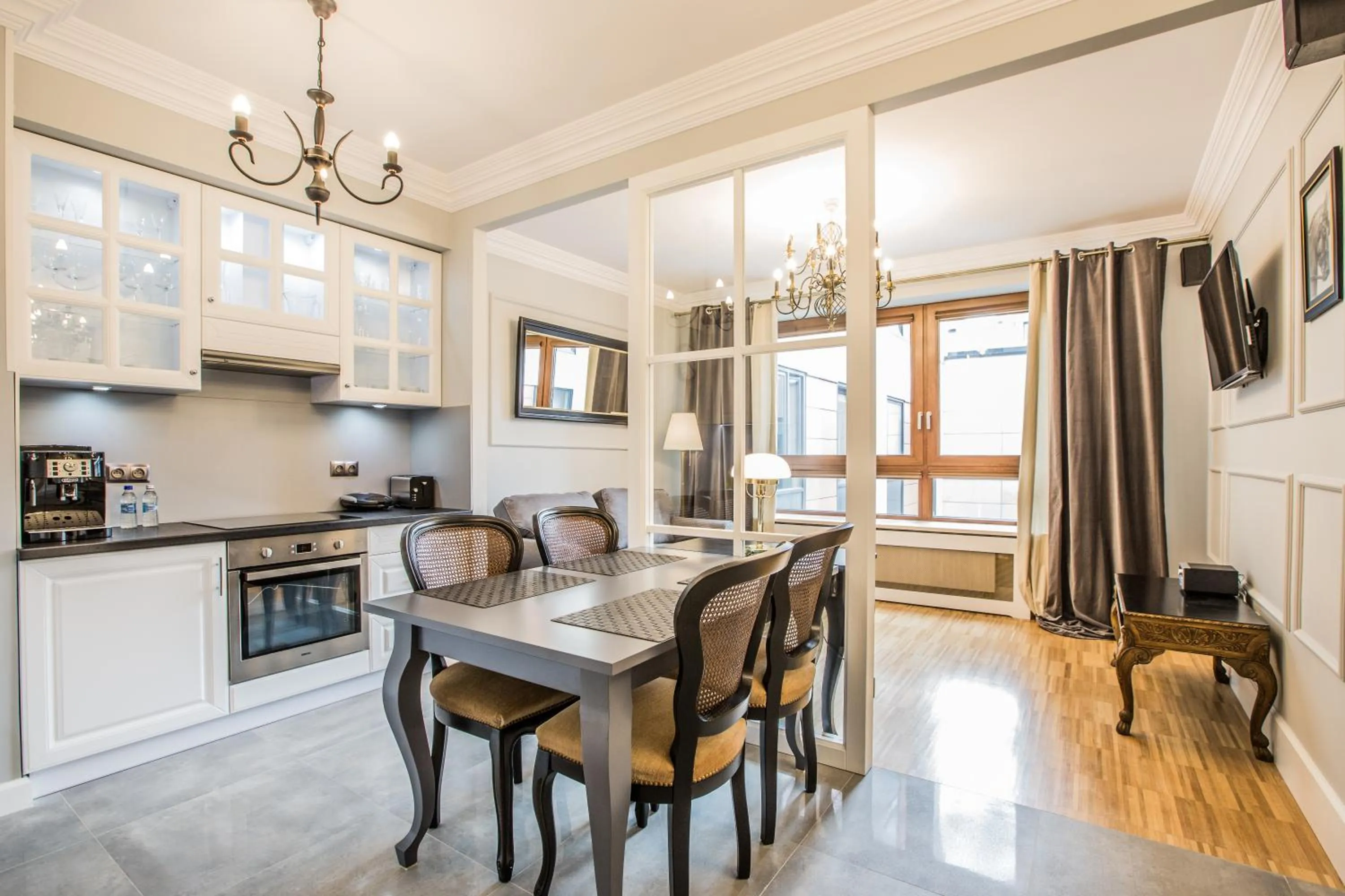 Kitchen or kitchenette in EXCLUSIVE Aparthotel