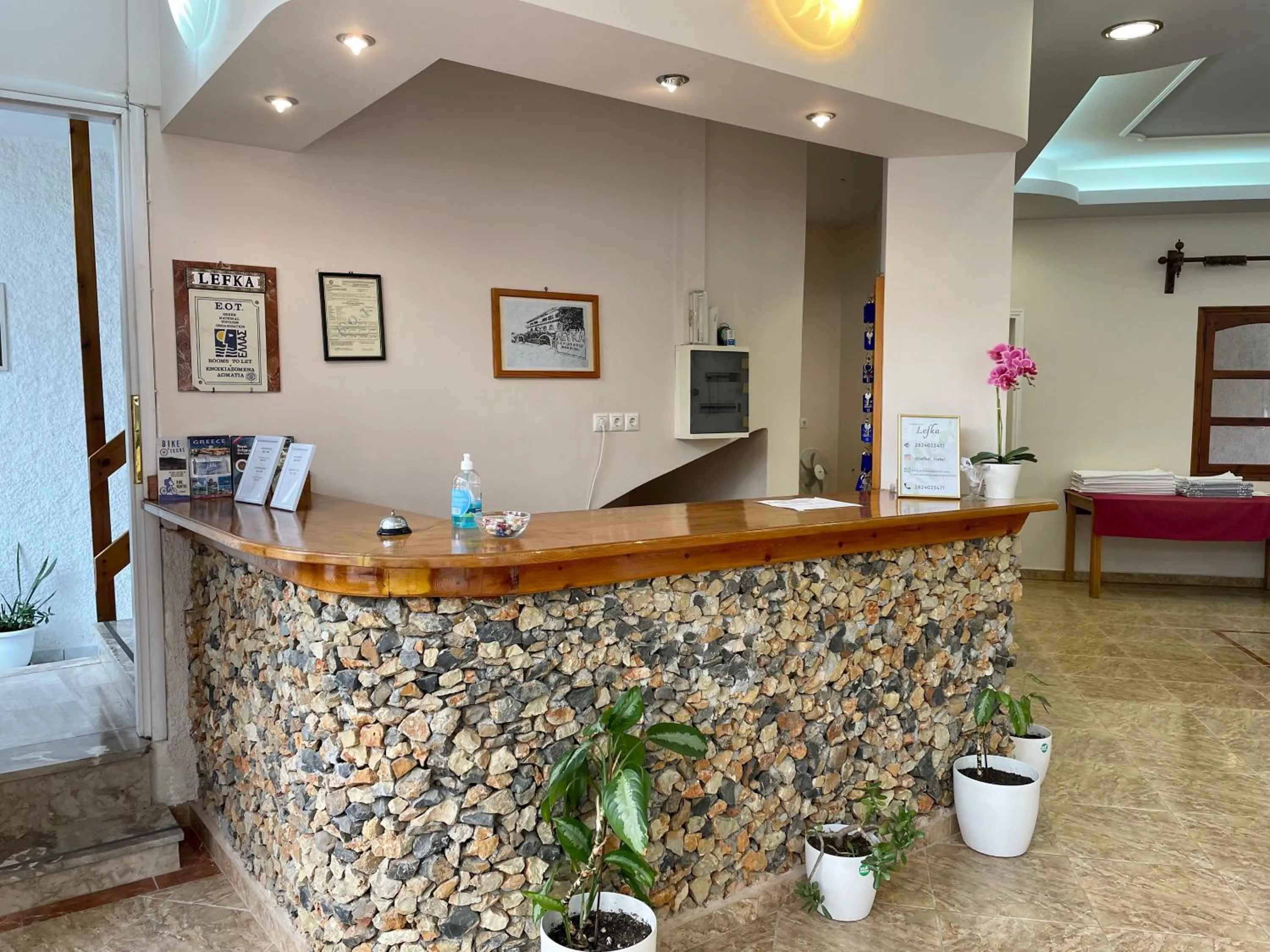 Lobby or reception in Lefka