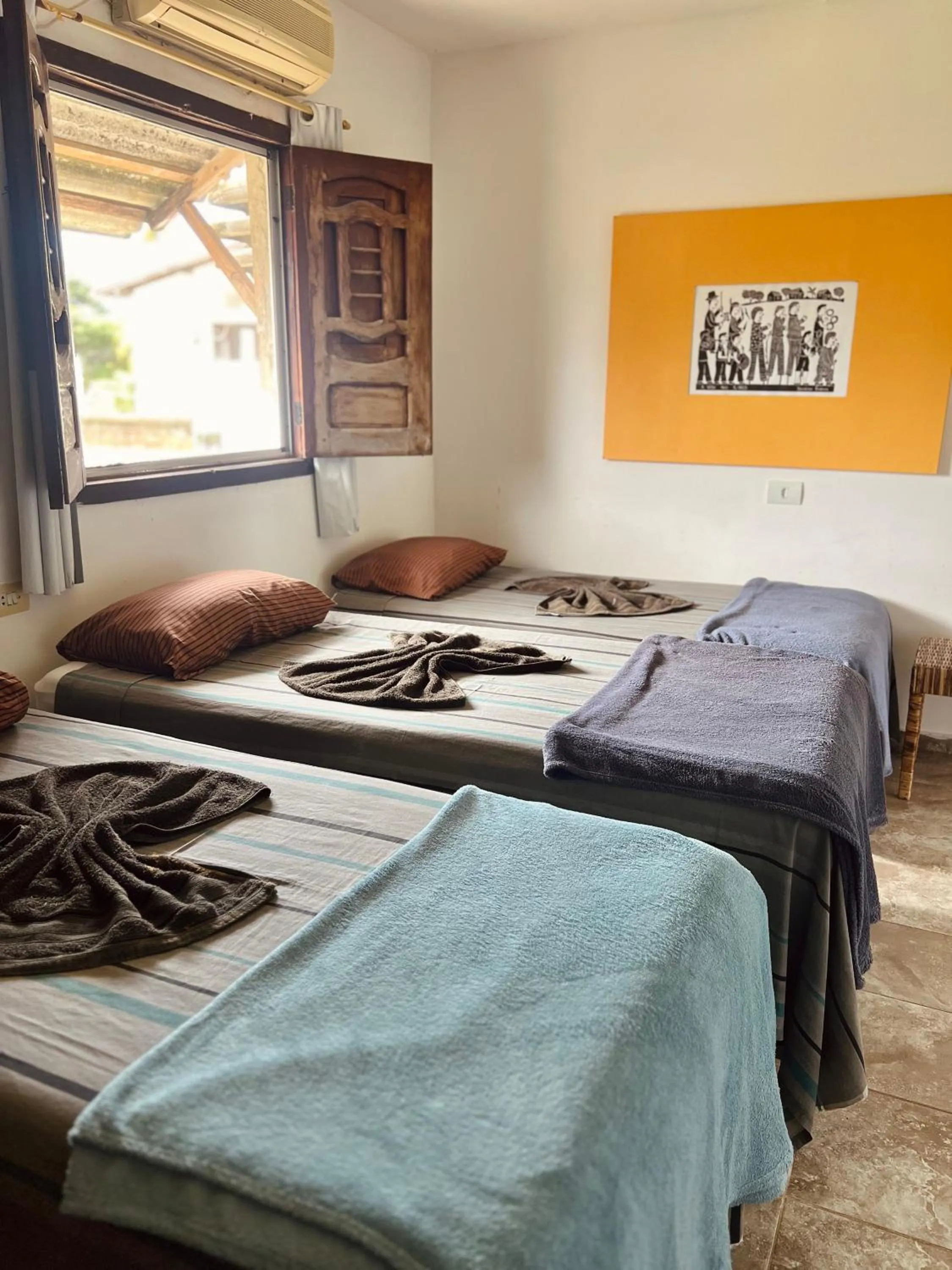 Bed in Pousada Costa Tropical