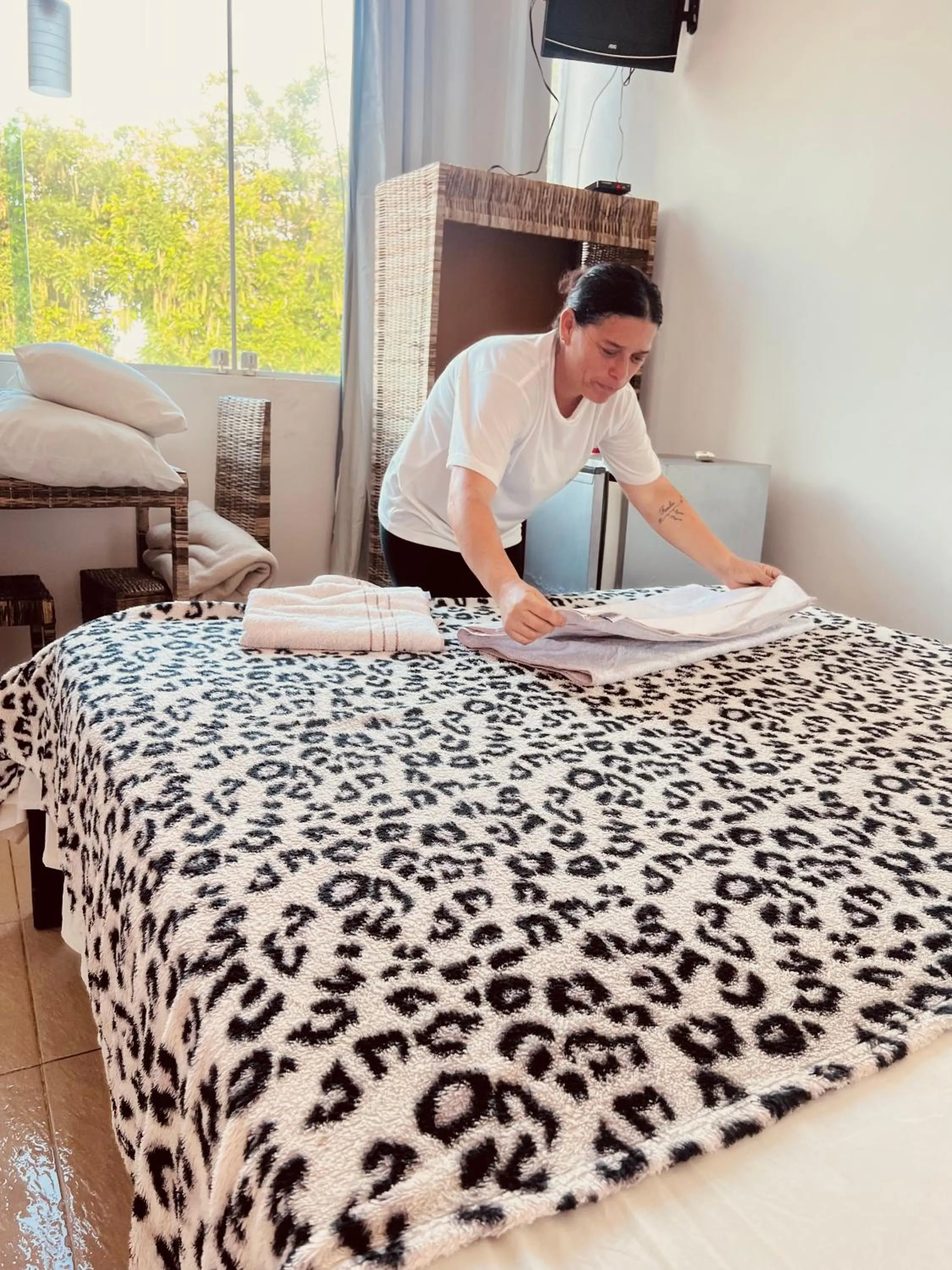 Bed in Pousada Costa Tropical