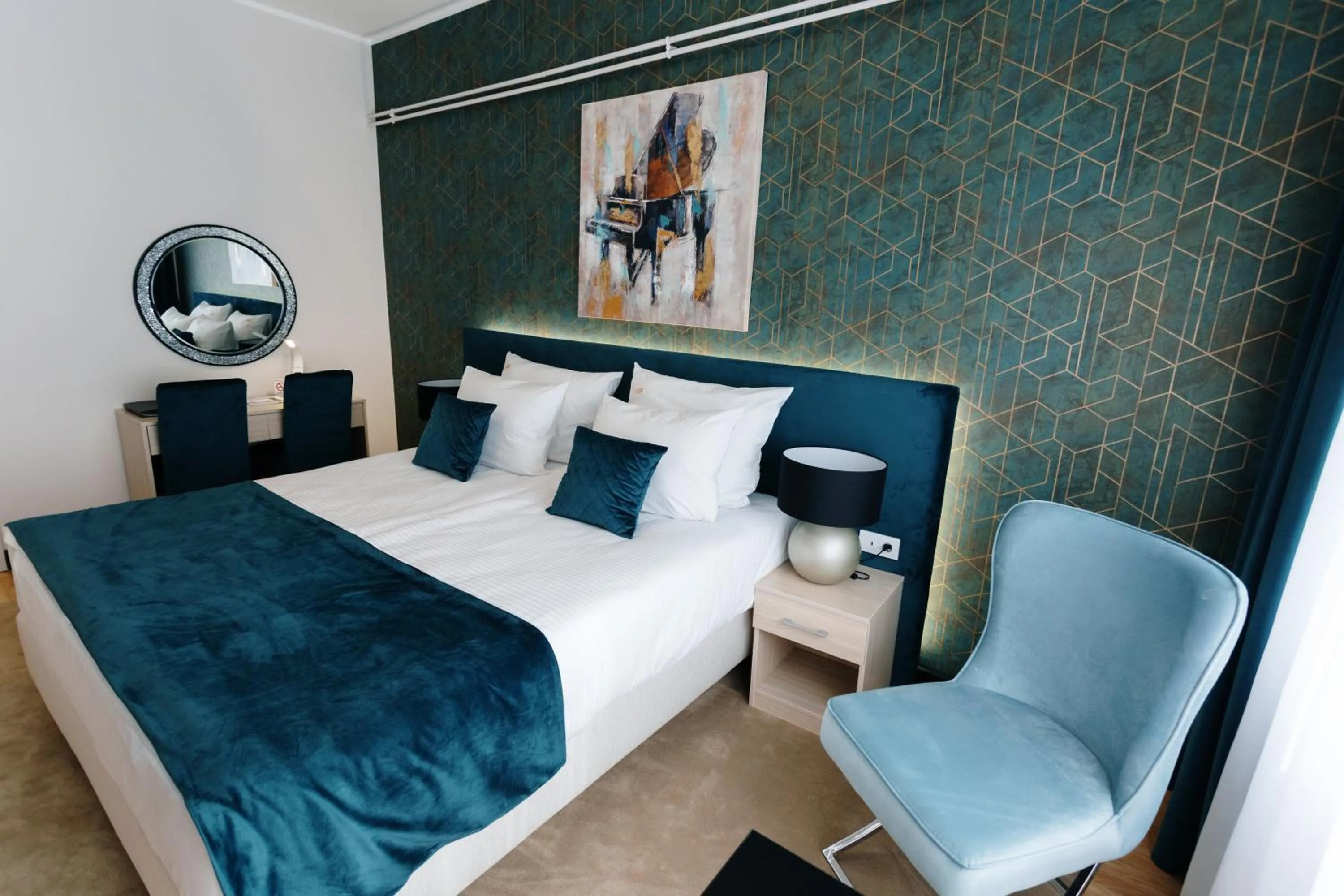 Bed in Hotel Srem