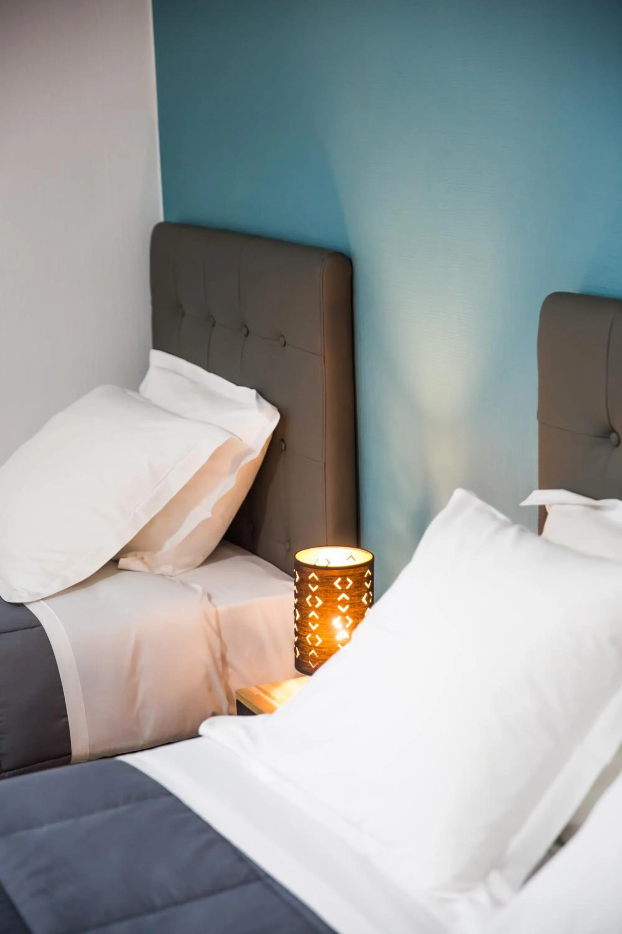 Bed in Hôtel Les Pieux En Cotentin