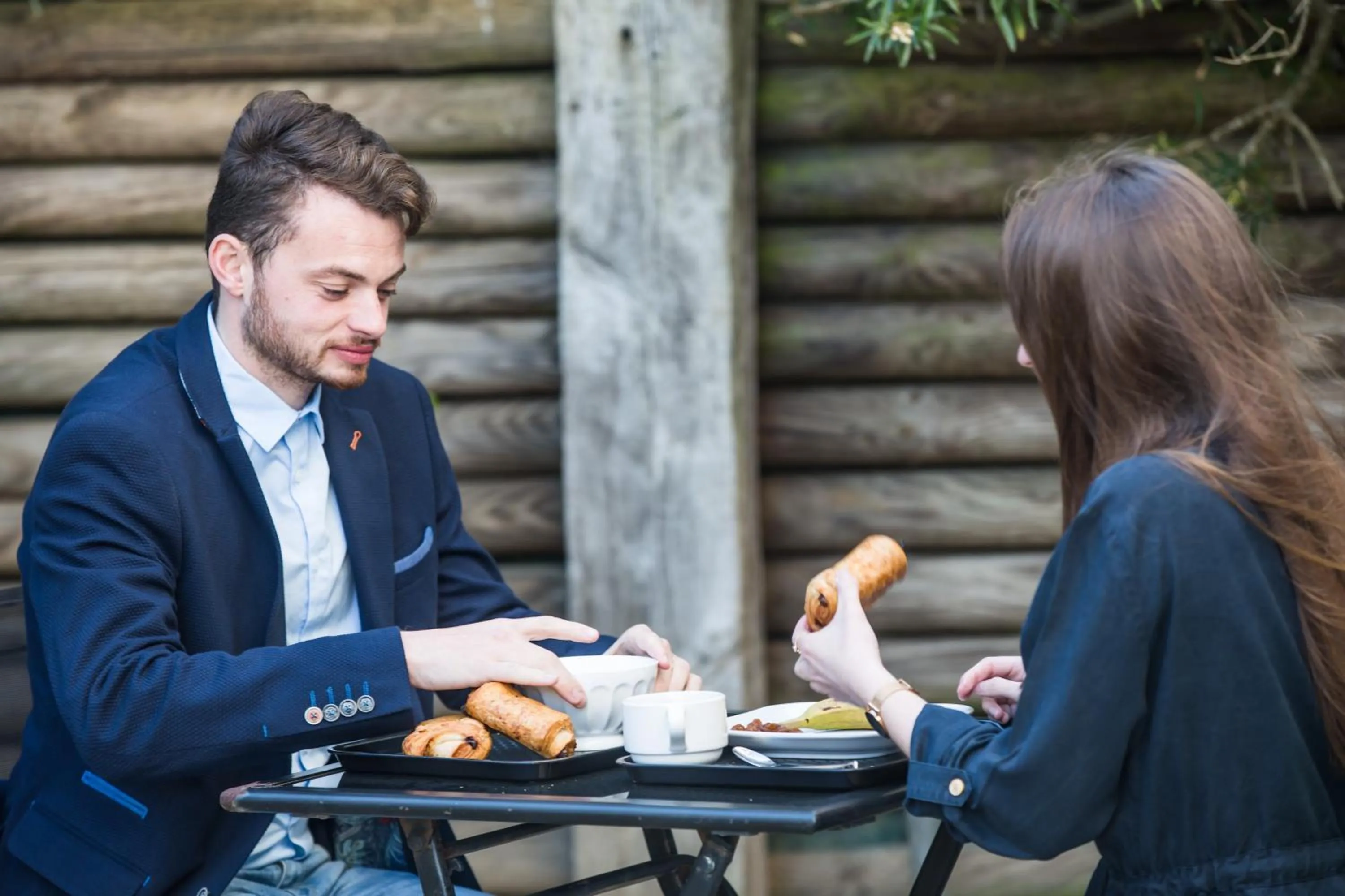 Patio in Hôtel Les Pieux En Cotentin