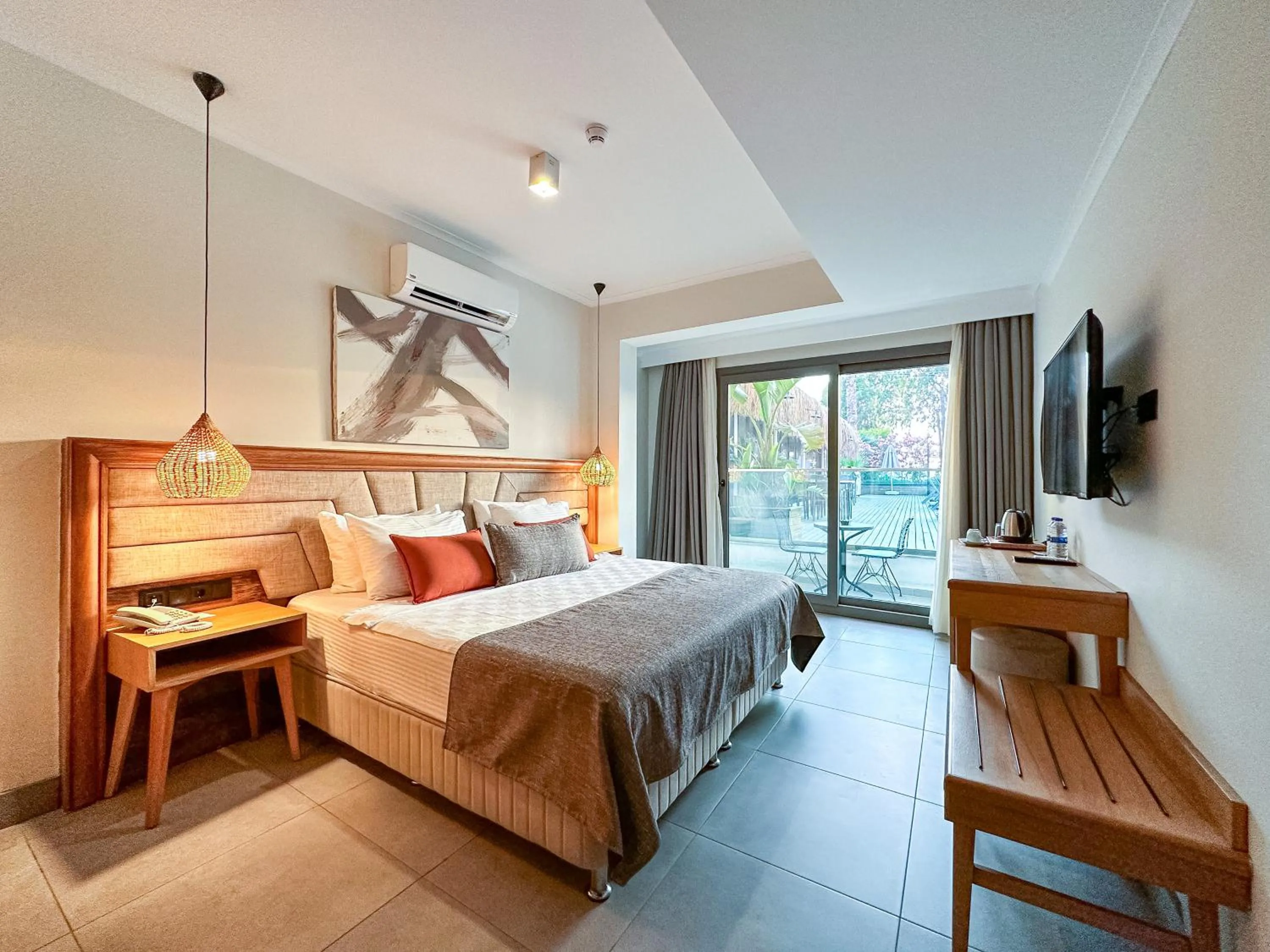 Bed in Yalıpark Beach Hotel