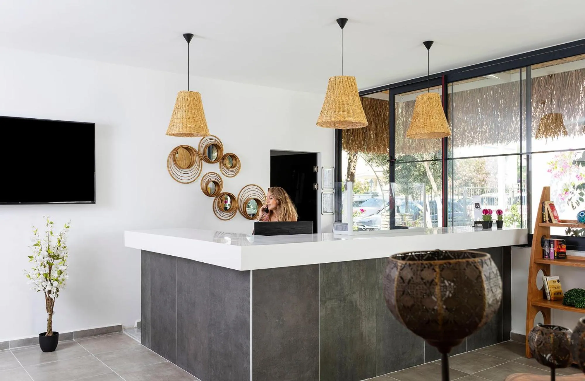 Lobby or reception in Yalıpark Beach Hotel