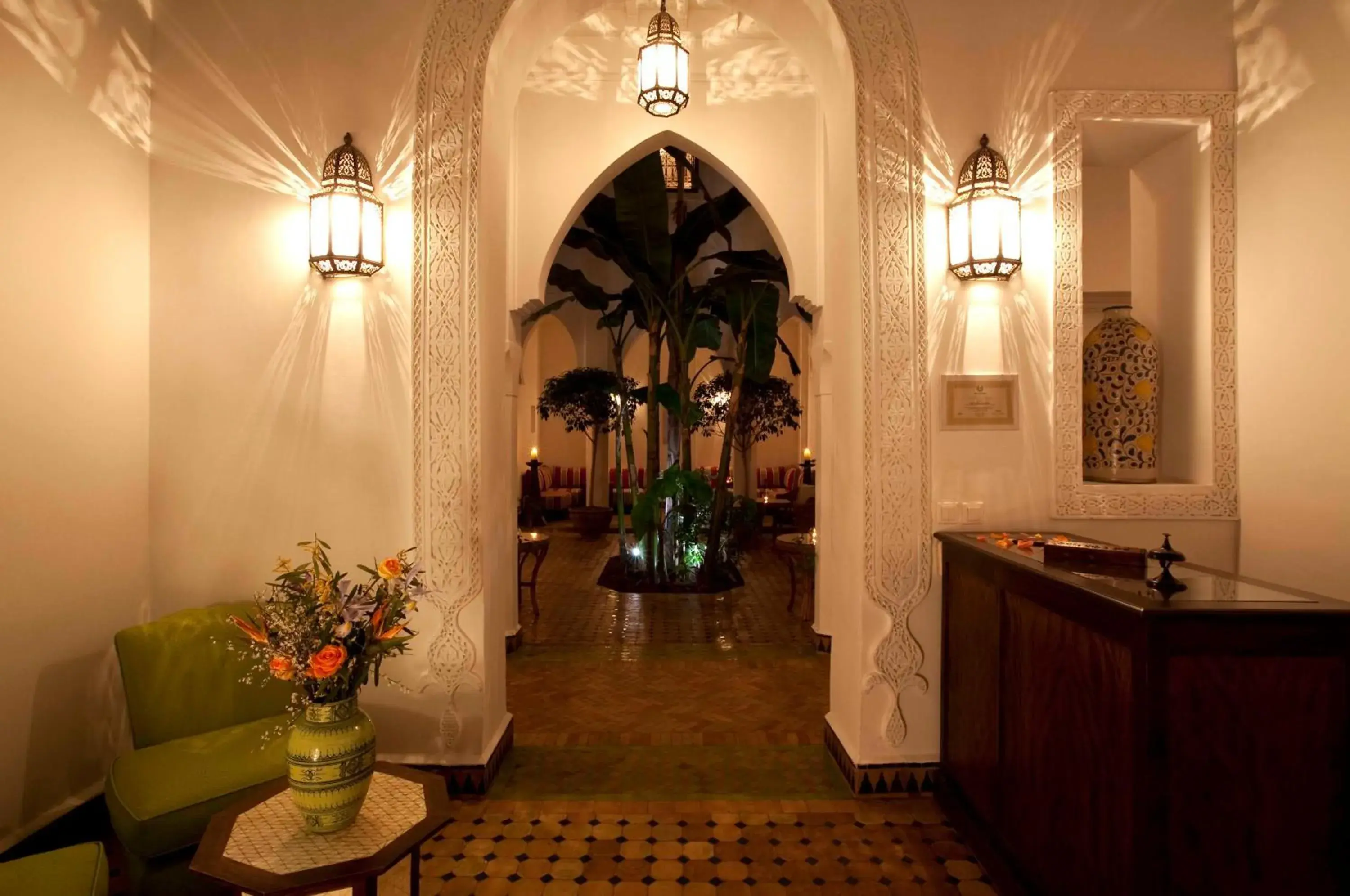Lobby or reception in Riad Les Bougainvilliers Lobby or reception in Riad Les Bougainvilliers