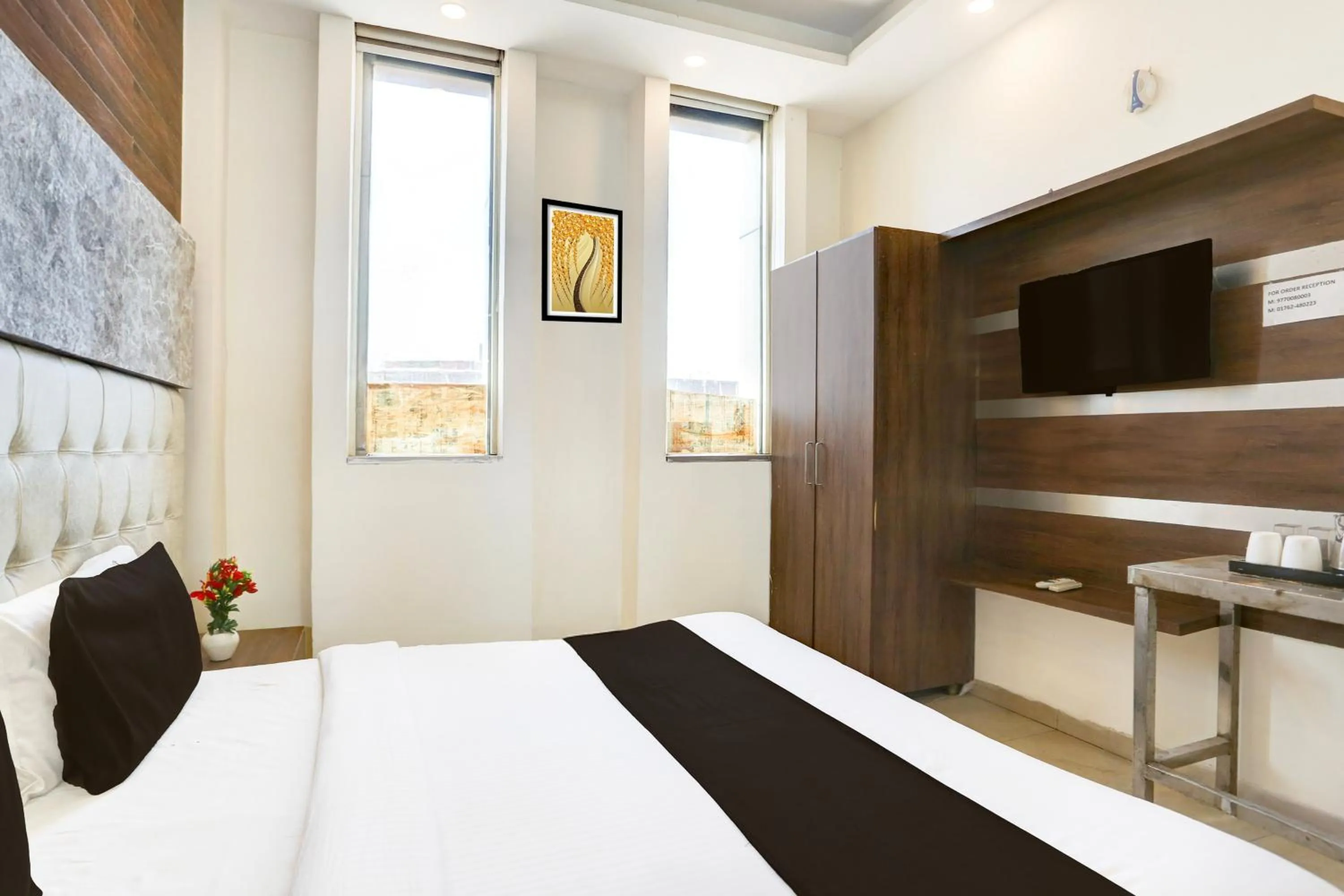 Bedroom, Bed in Super Hotel O Chandigarh Highway Near Prabhat Road