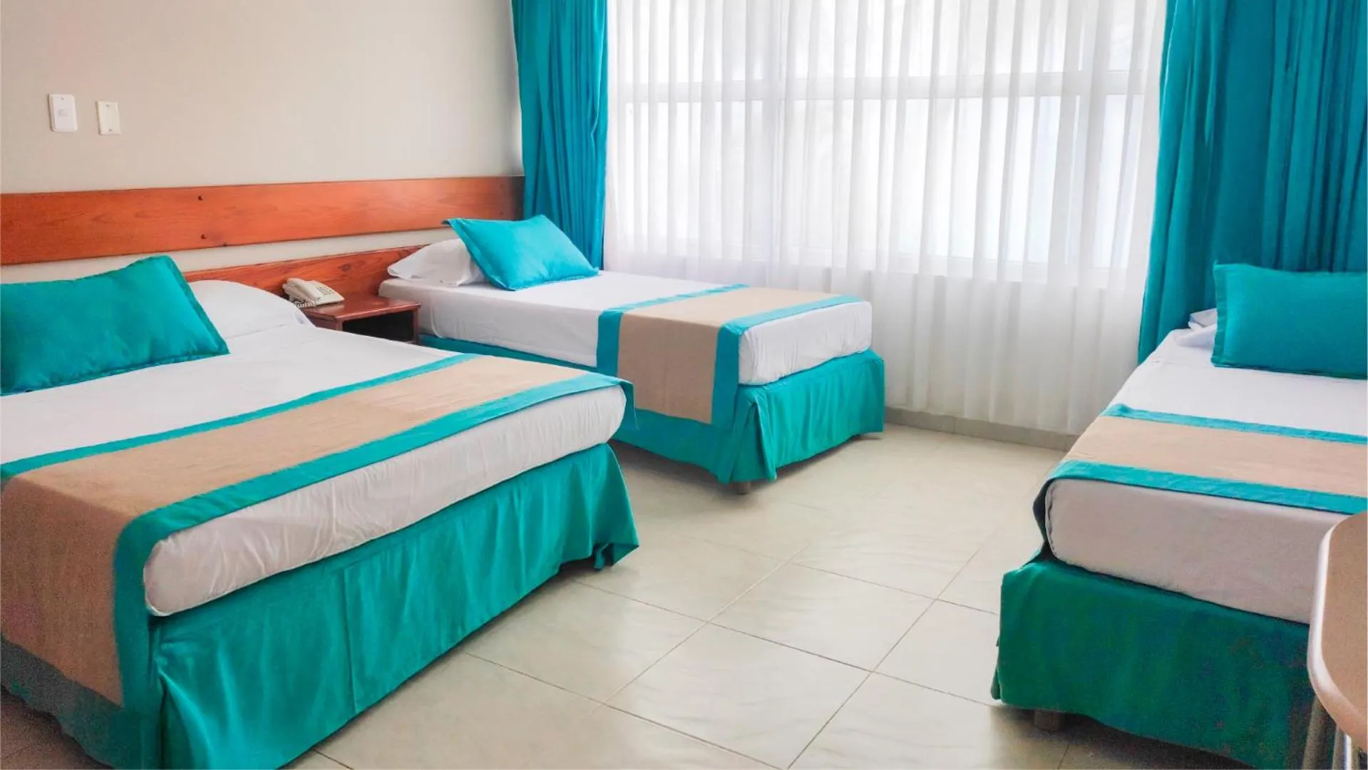 Bed in Hotel Portobelo beach