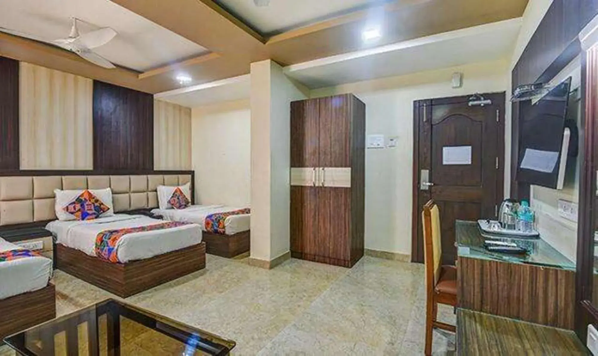 Bed in Fabhotel Chennai Palace - Nr Chennai Beach Railway Station Bed in Fabhotel Chennai Palace - Nr Chennai Beach Railway Station