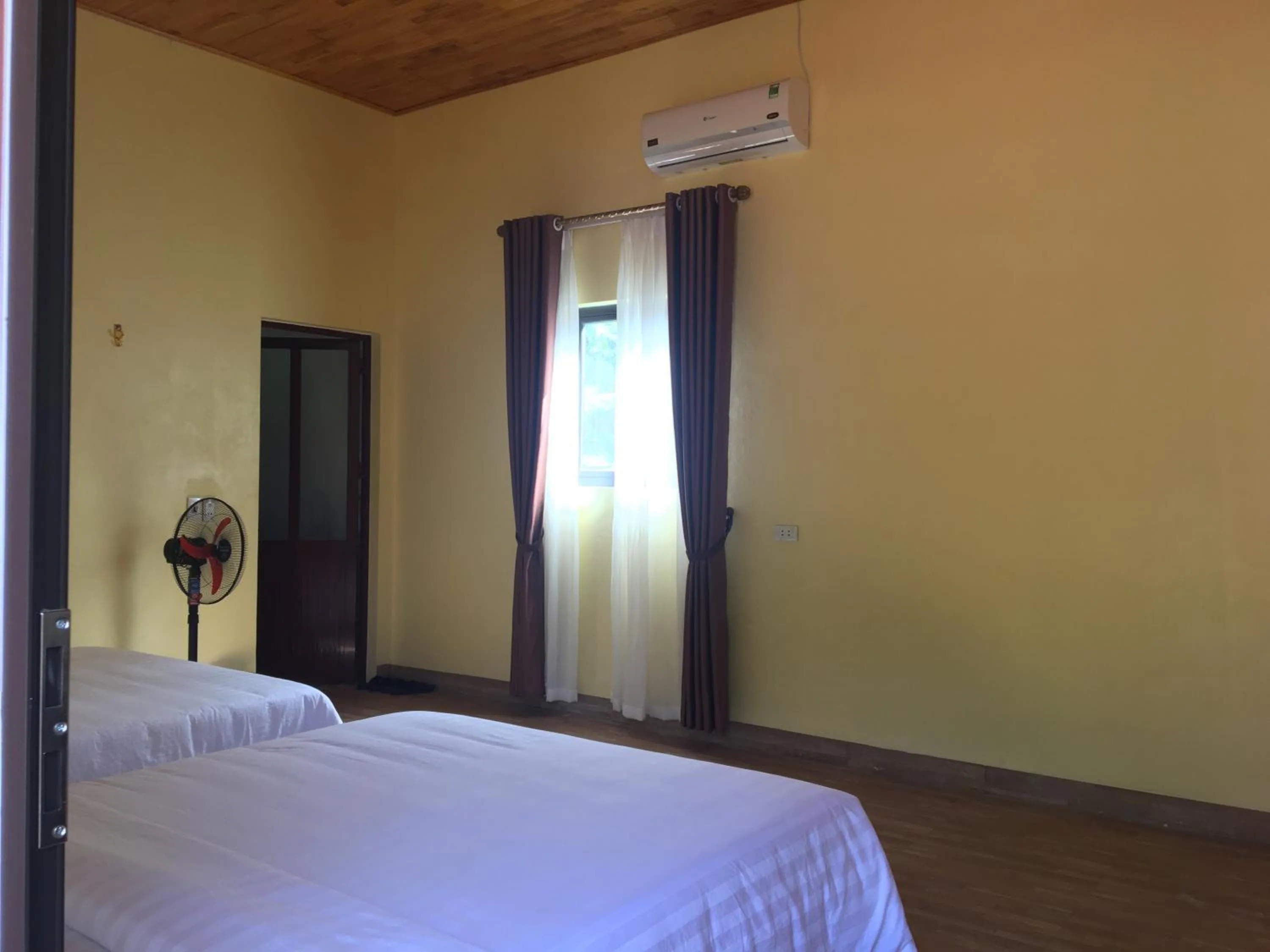 Bed in Mai Chau Xanh Bungalow