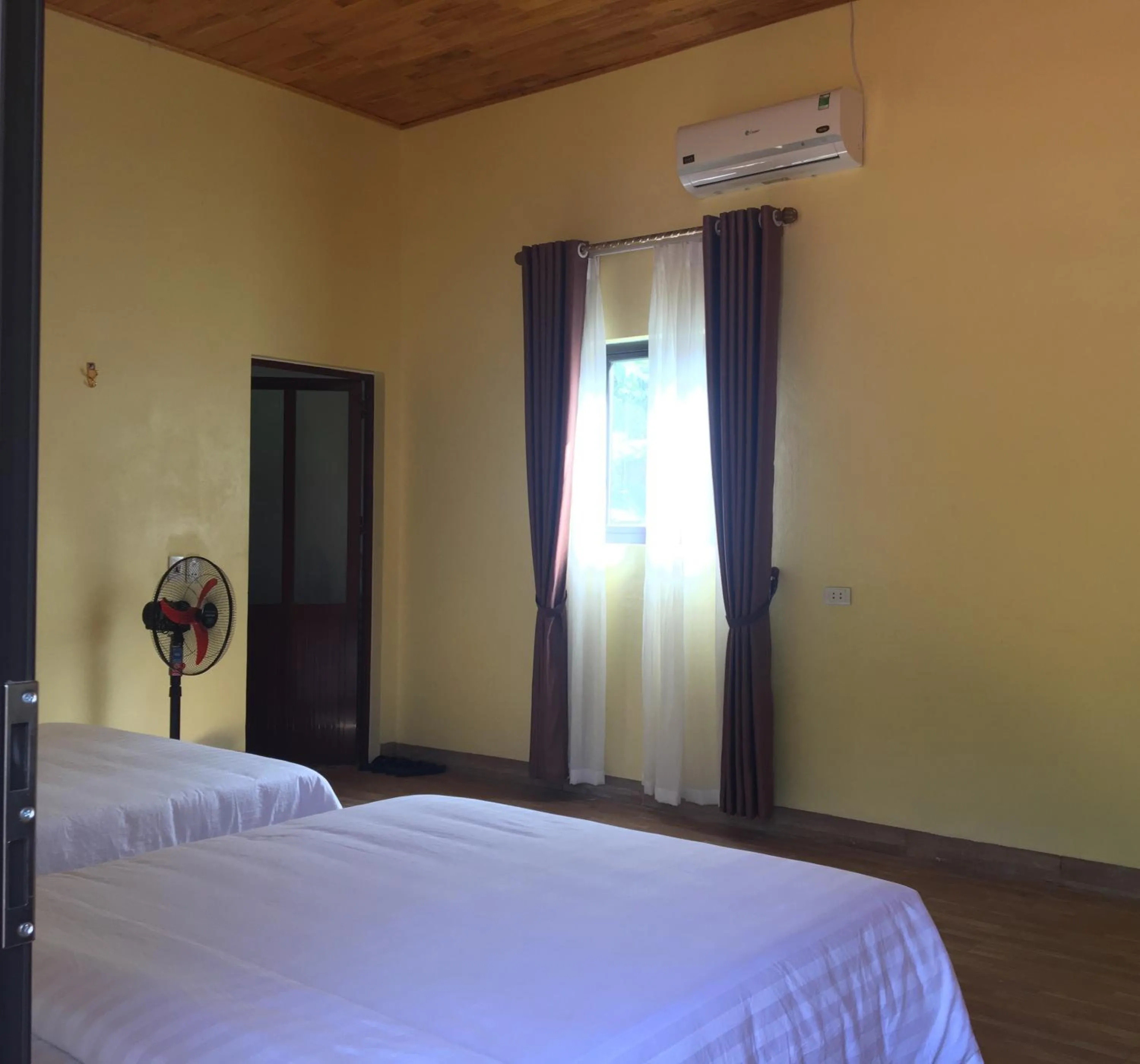 Bed in Mai Chau Xanh Bungalow