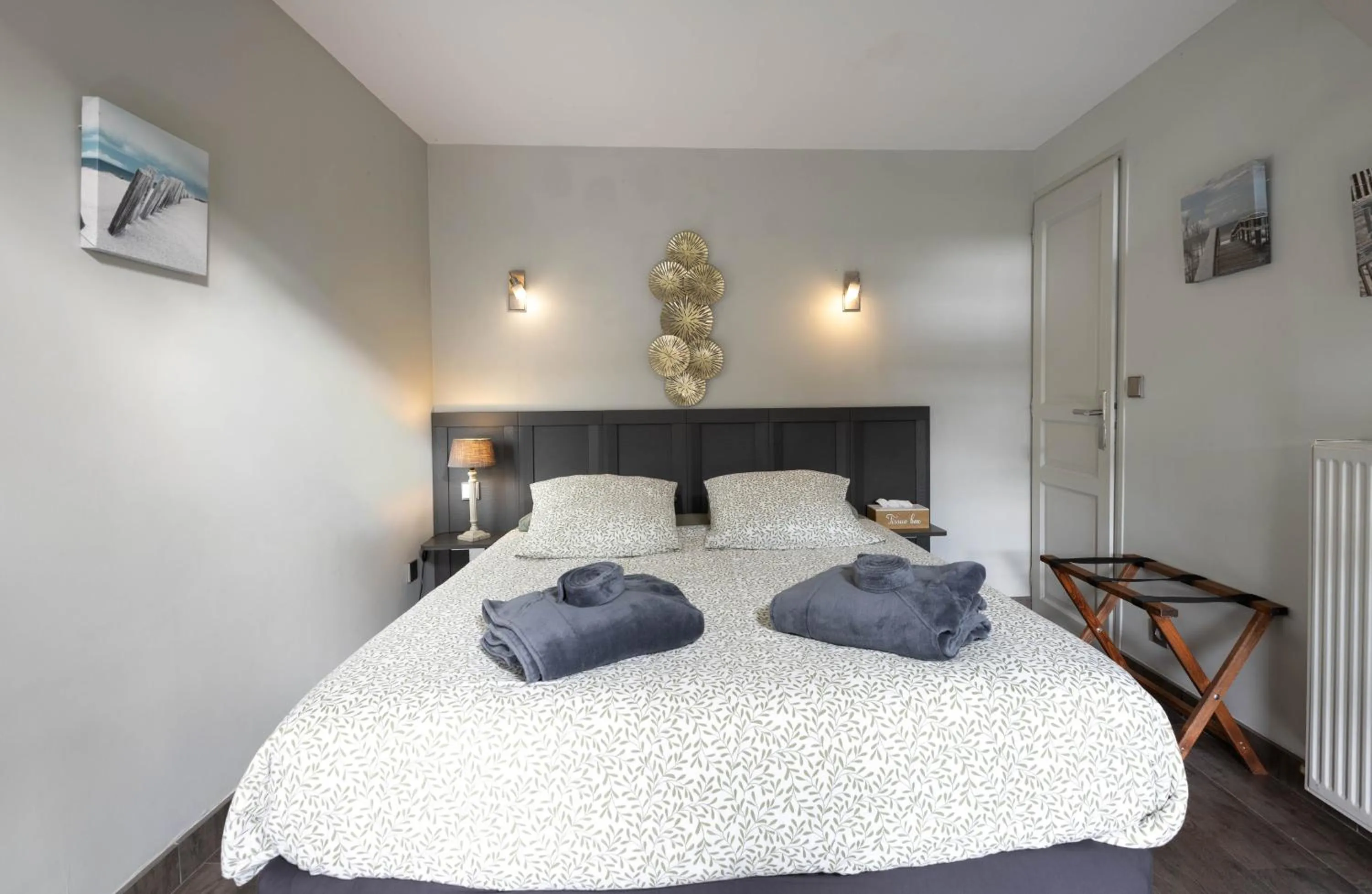 Bed in Chambres d'Hôtes et Suites à La Ferme de l'Oudon & SPA