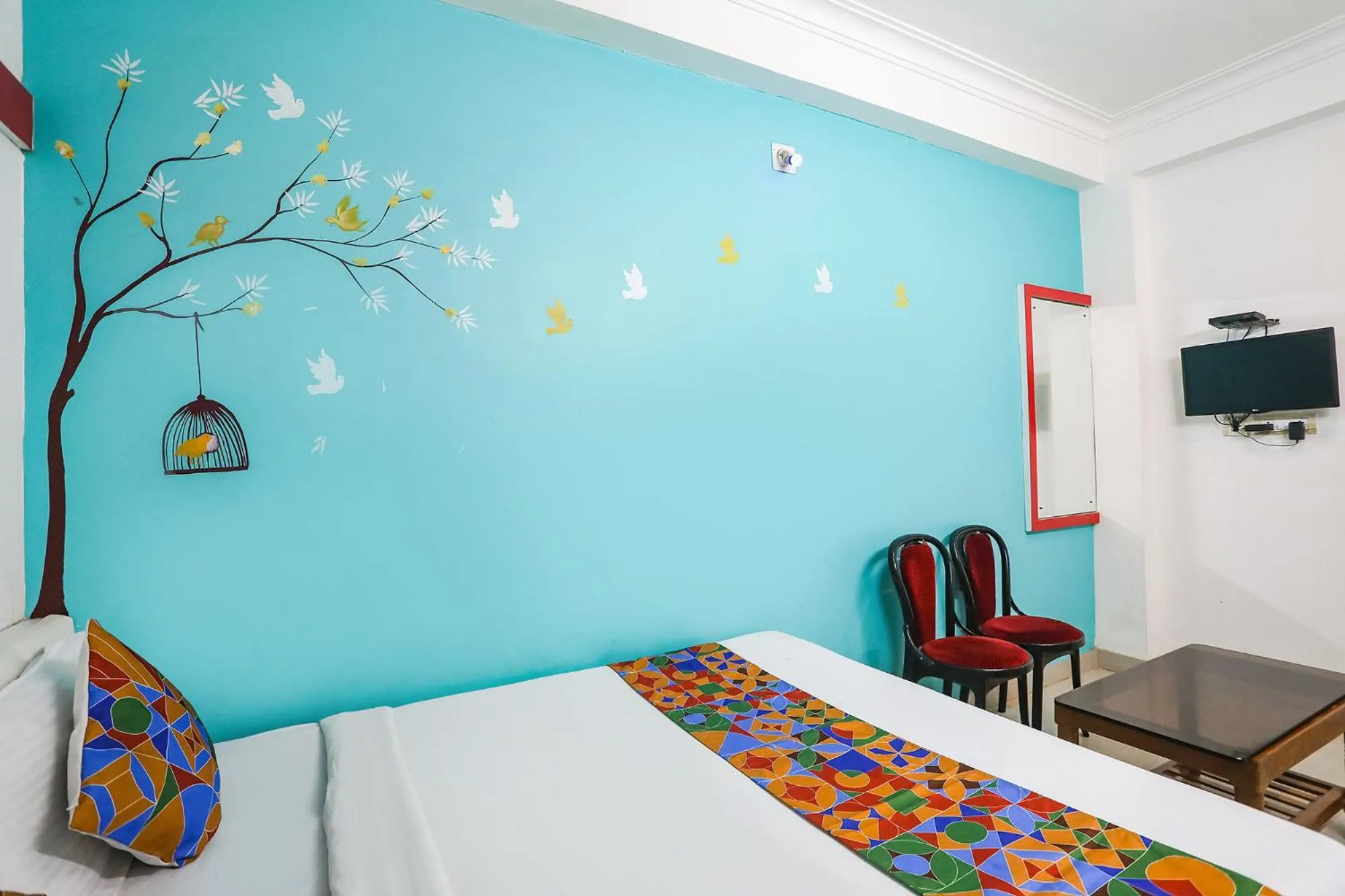 Bed in FabHotel Greenstar Inn - Bhubaneswar Airport