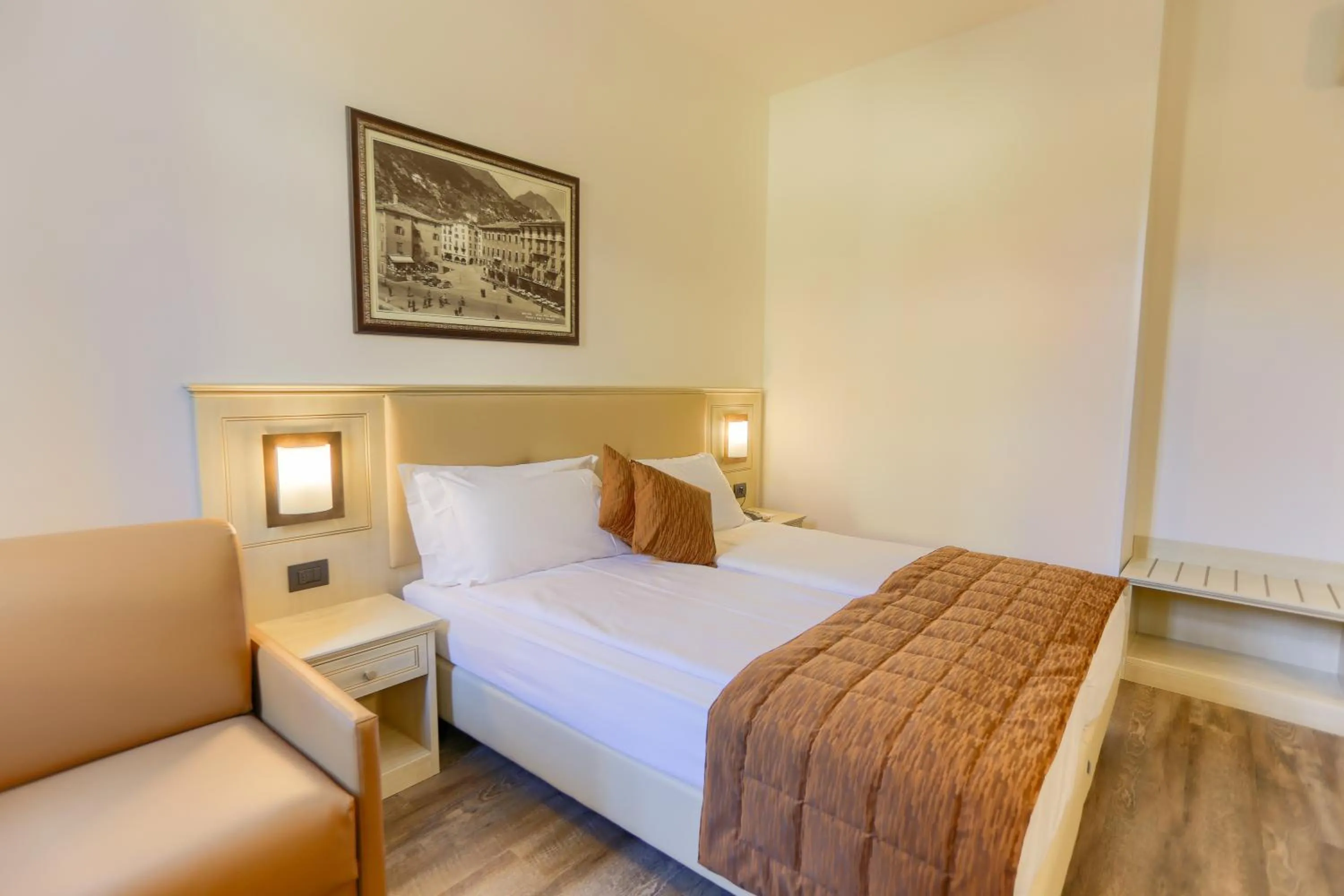 Bed in Hotel Sole Relax & Panorama