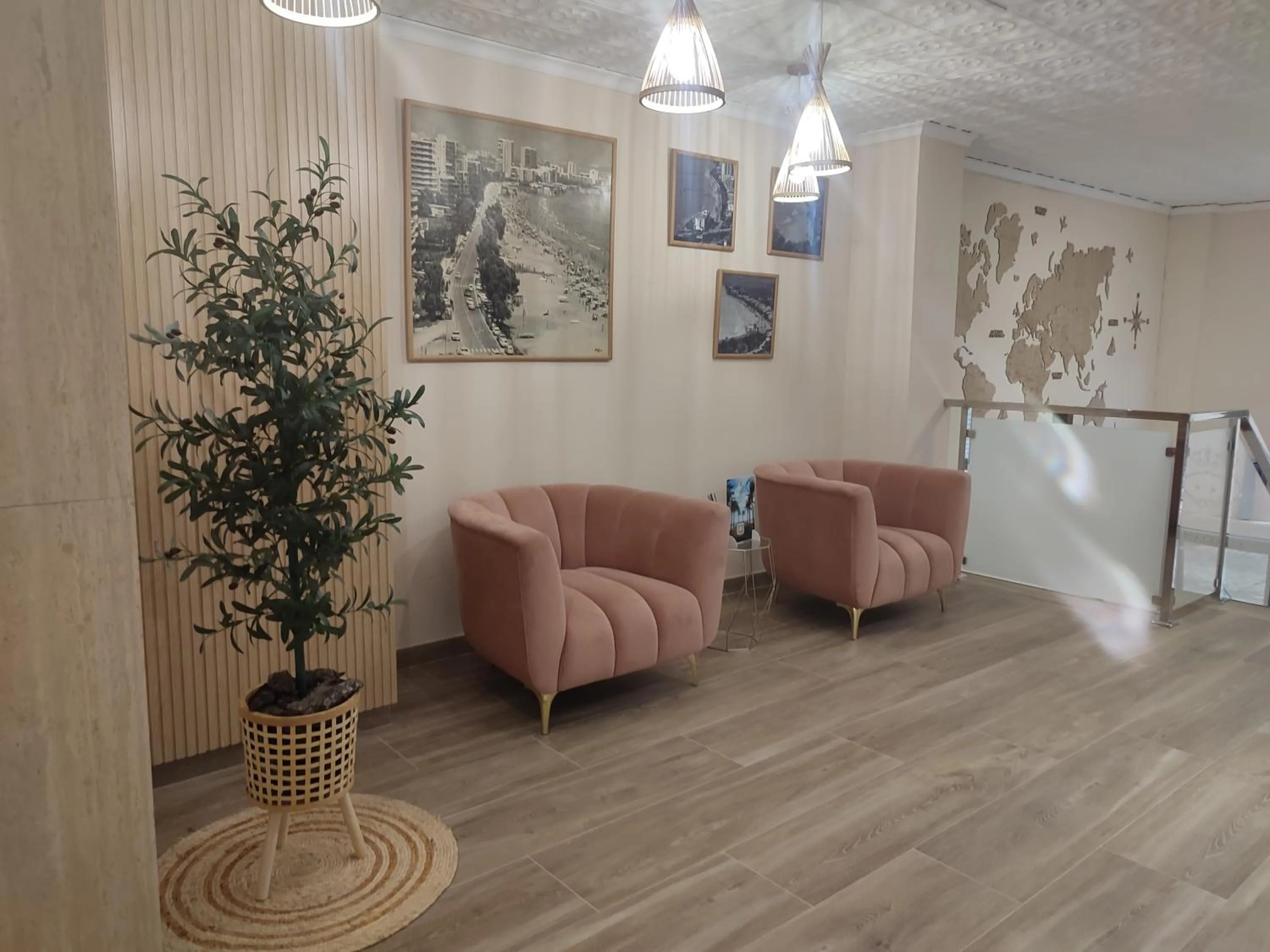 Lobby or reception in Hostal Garamar